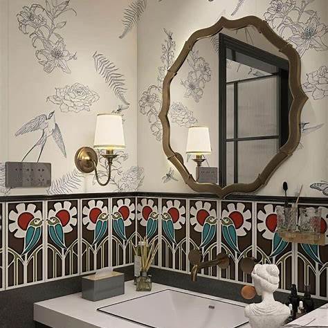 Creating Artistic Feature Walls with Artistic Tiles and Mosaics