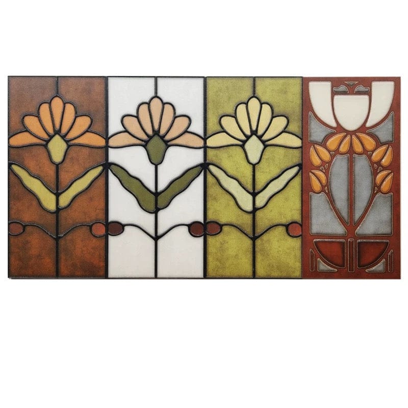 Art Nouveau Series - Poetic Form Citrine Satin 150x300mm Ceramic Tile