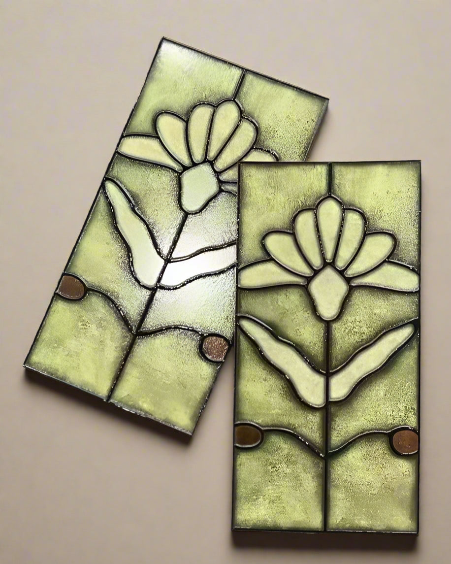 Art Nouveau Series - Poetic Form Citrine Satin 150x300mm Ceramic Tile