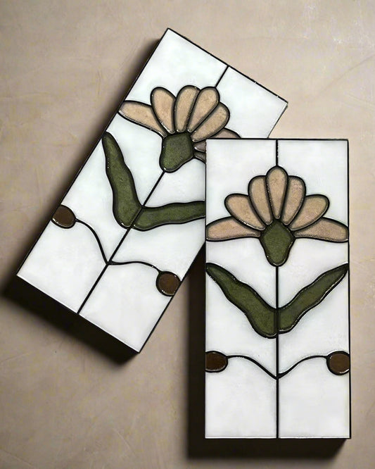 Art Nouveau Series - Poetic Form Pearl Satin 150x300mm Ceramic Tile