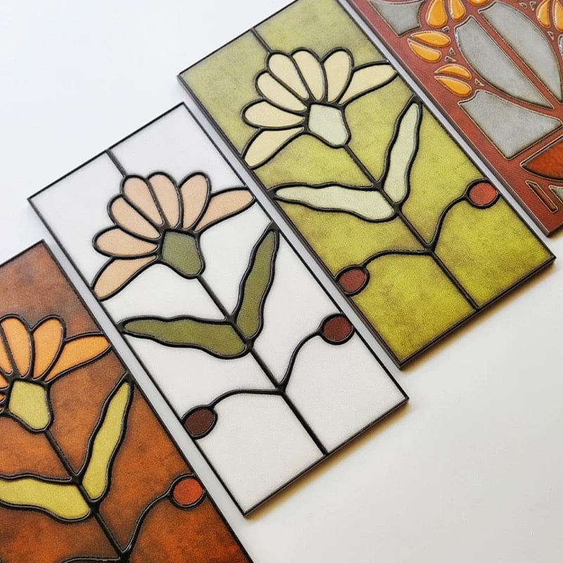 Art Nouveau Series - Poetic Form Citrine Satin 150x300mm Ceramic Tile