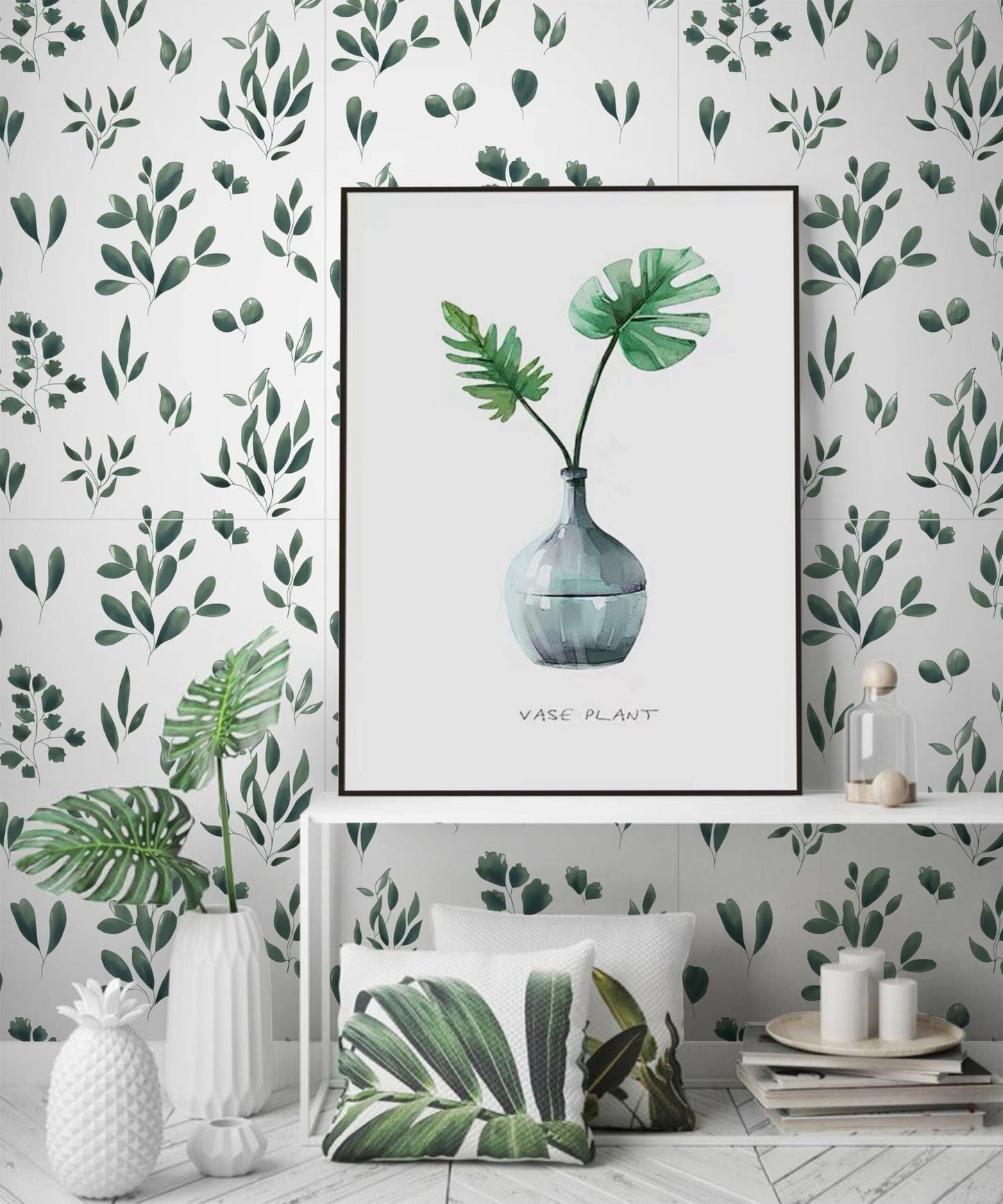 Bloom Series - Flora and Fauna Leafy Parkland Satin 400x800mm Ceramic Tile