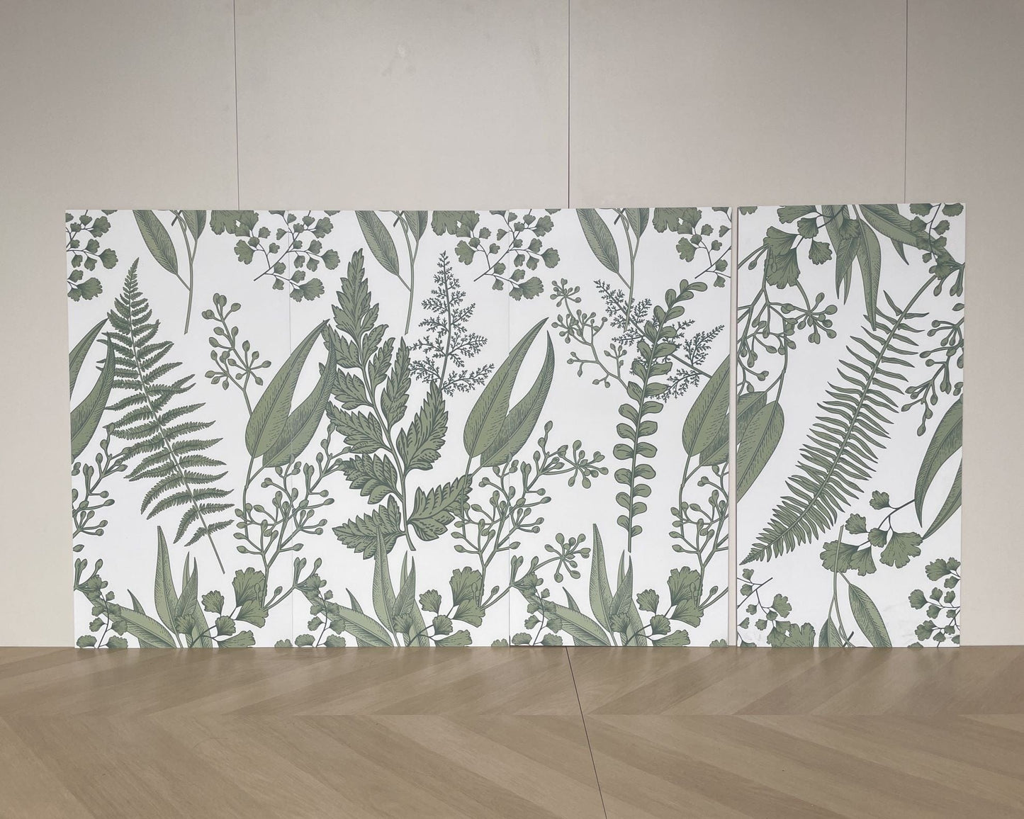 Bloom Series - Flora and Fauna Leafy Tasi Satin 400x800mm Ceramic Tile