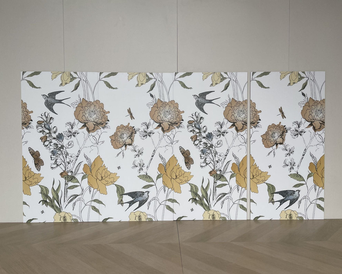 Bloom Series - Flora and Fauna Summer Flower Field Satin 400x800mm Ceramic Tile