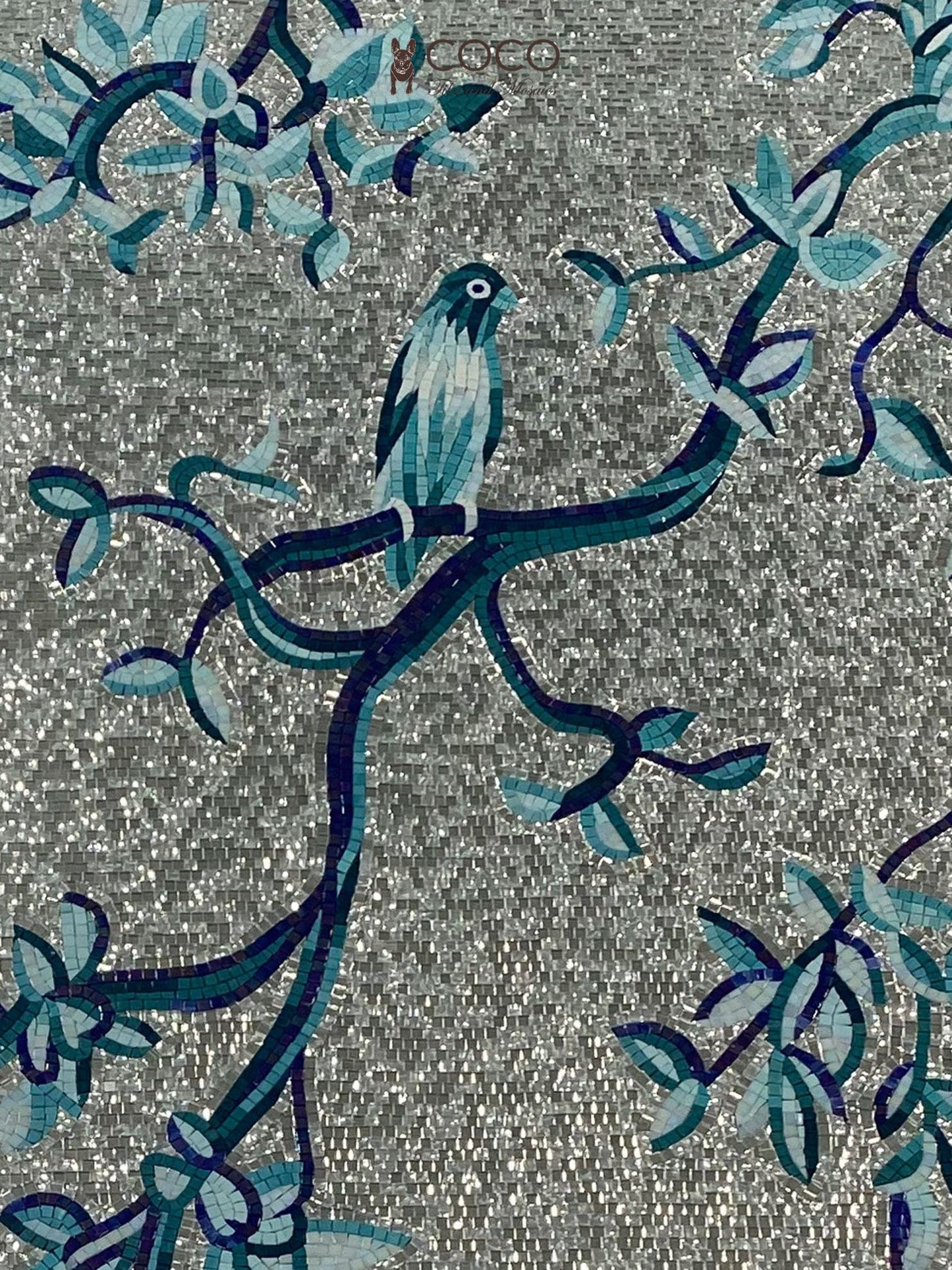 Bluebird Mosaic Art
