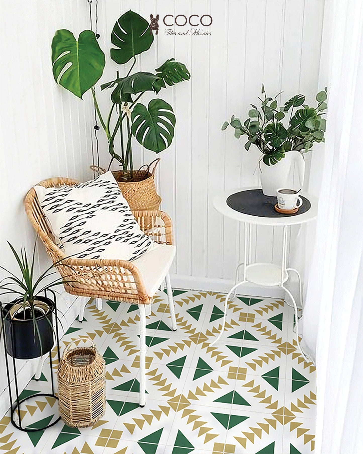 Geometry Bohemian Series - Confidence Satin 300x300mm Ceramic Tile