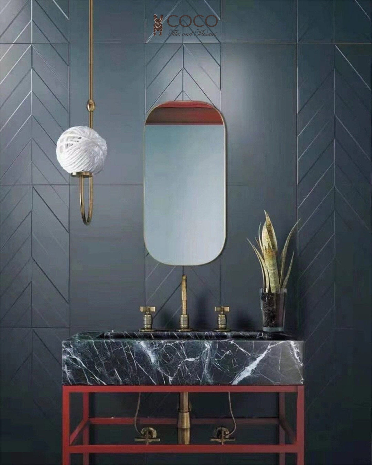 Artist’s Palette Series - Tibetan Green Satin 300x600mm Ceramic Tile