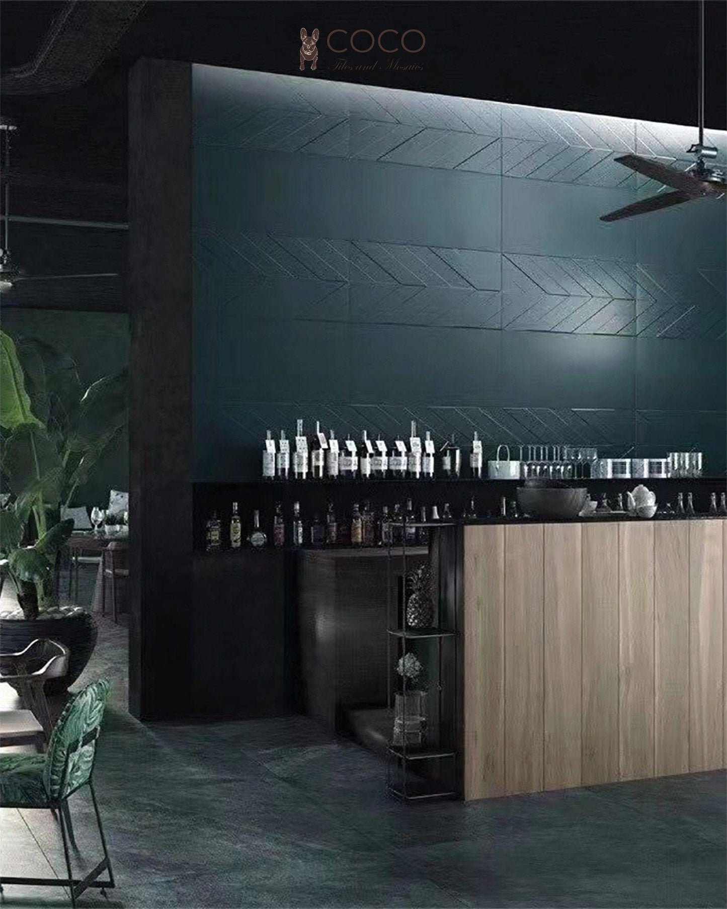 Artist’s Palette Series - Tibetan Green Satin 300x600mm Ceramic Tile