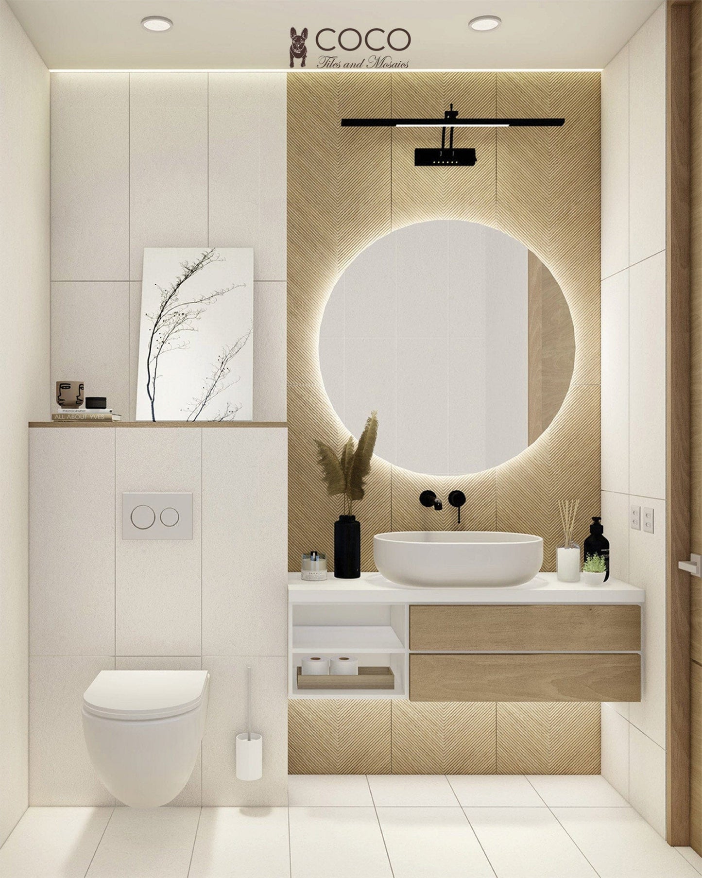 W Series - Sand Plain (Mirage) Satin 300x800mm Ceramic Tile