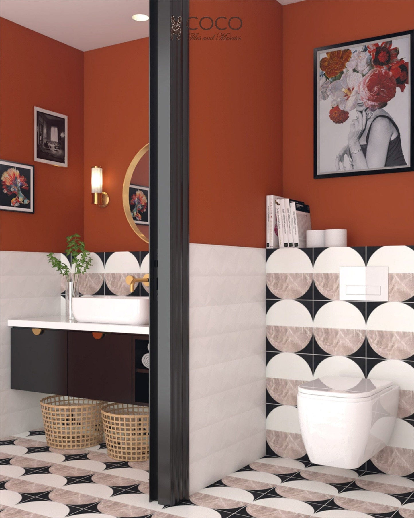 Geometry Bohemian Series - Luna Satin 300x300mm Ceramic Tile