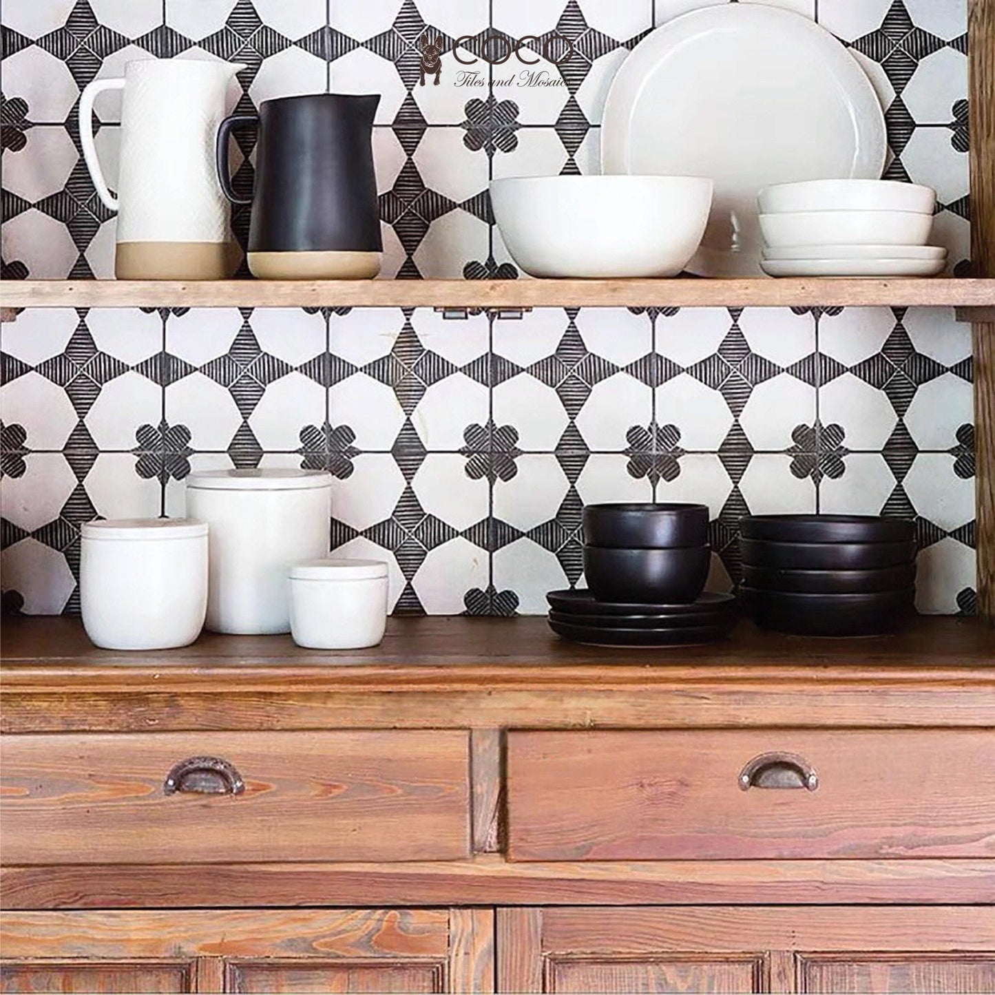 Geometry Bohemian Series - Illustration Nova Satin 300x300mm Ceramic Tile