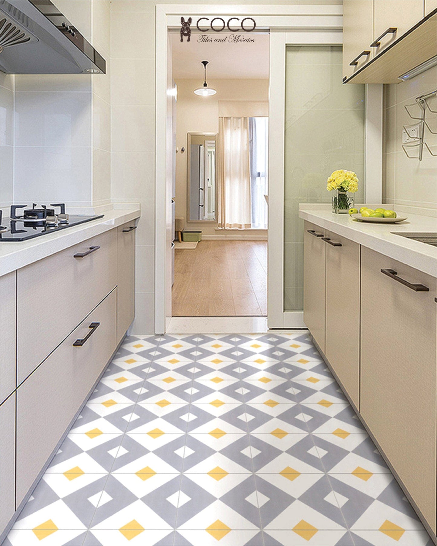 Geometry Bohemian Series - Stellar Satin 300x300mm Ceramic Tile