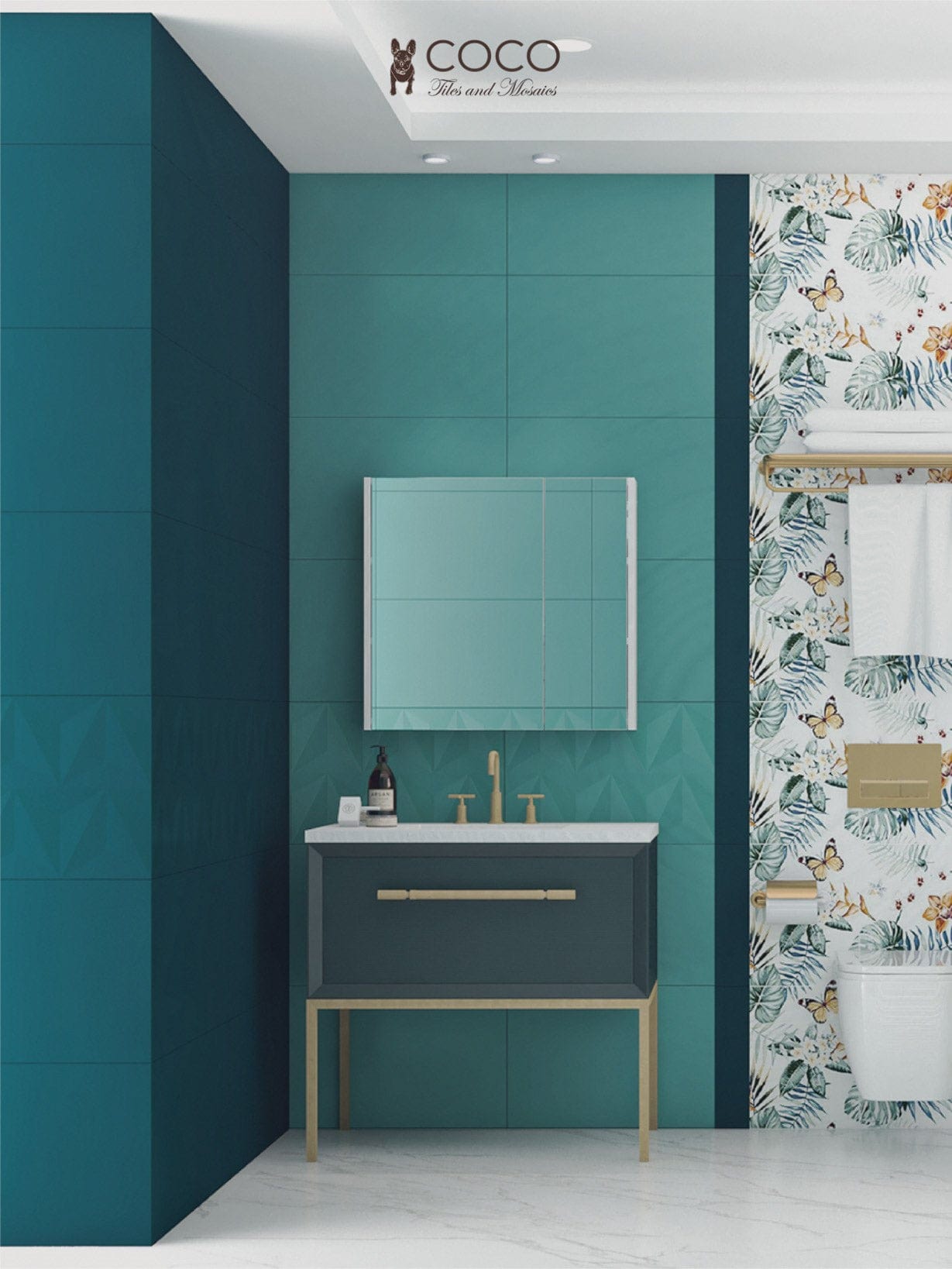 Smooth Dreams Series - Perfect Night (Mirage) Satin 400x800mm Ceramic Tile