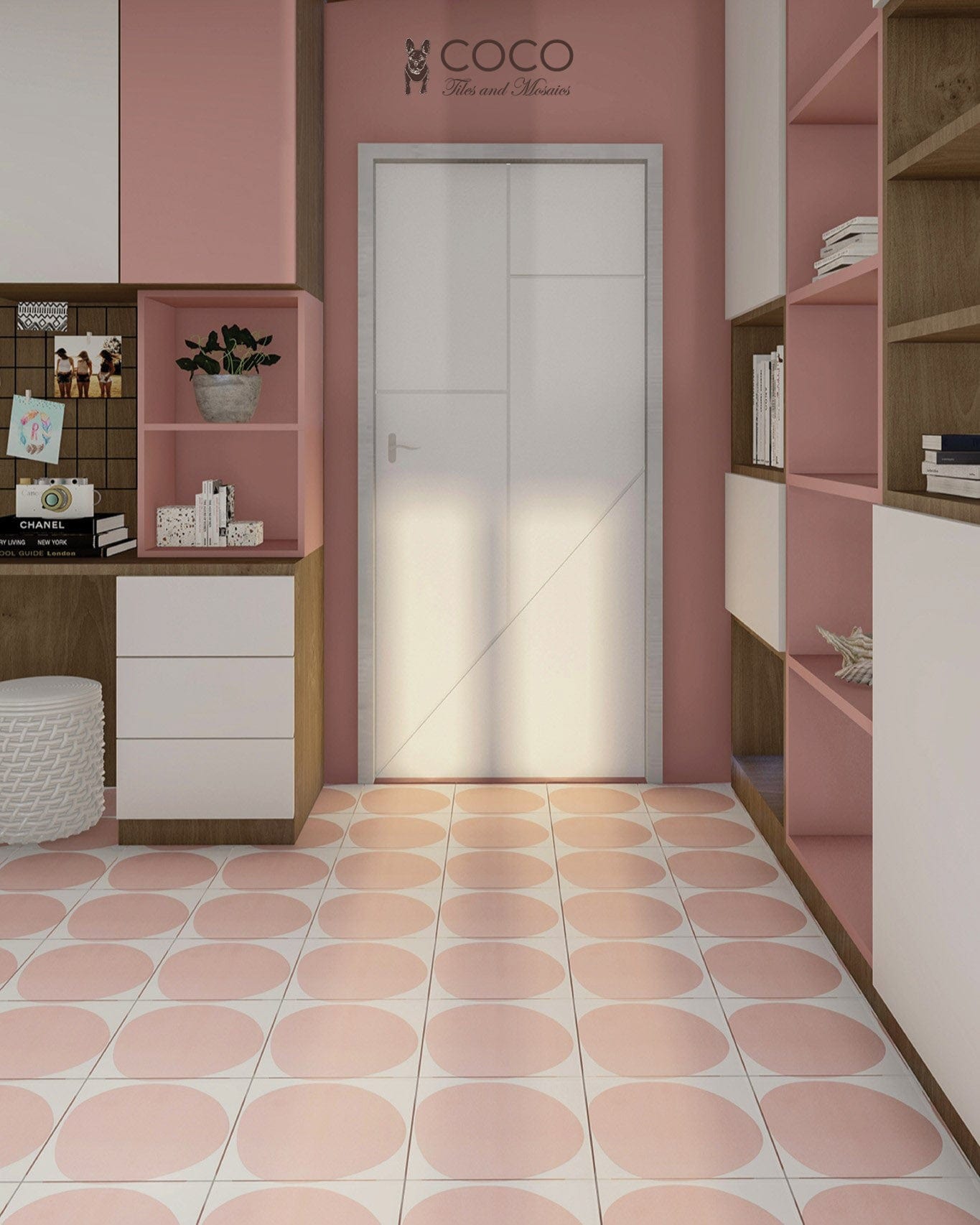 Pink Lovers Series - Bubble Love Satin 300x300mm Ceramic Tile
