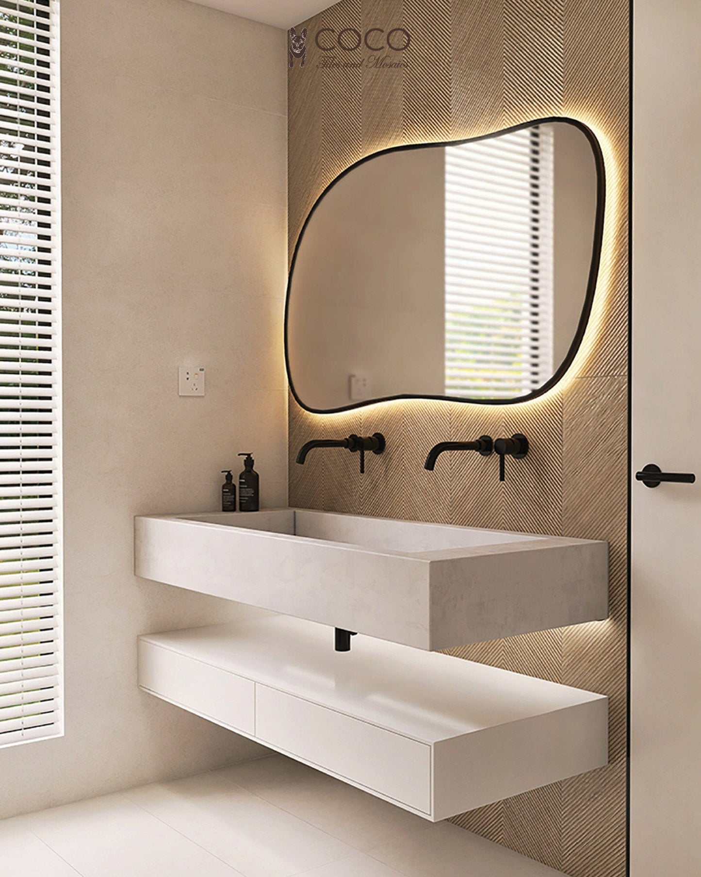 W Series - Snow Plain (Mirage) Satin 300x800mm Ceramic Tile