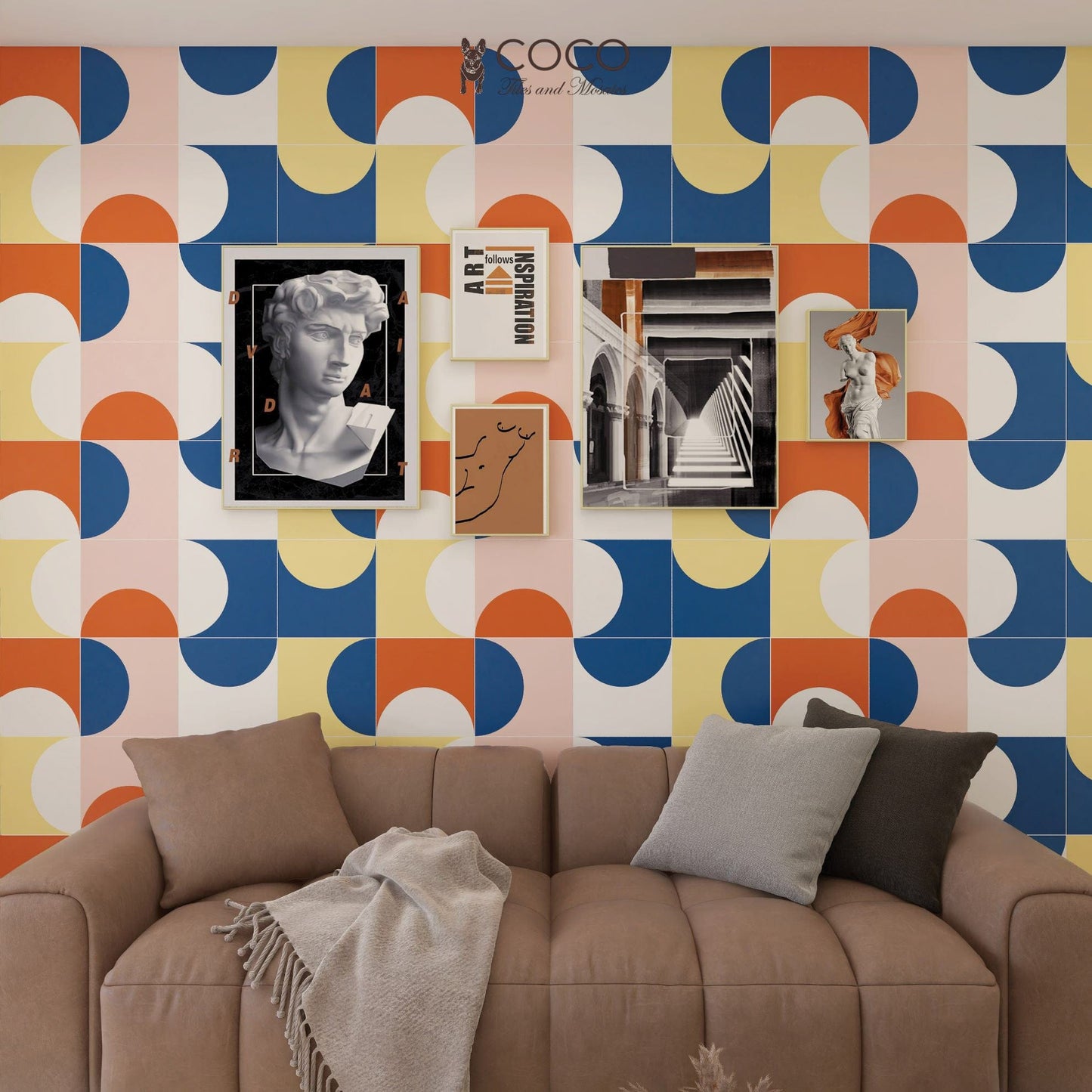 Geometry Bohemian Series - Sweet Candy Matte 300x300mm Ceramic Tile