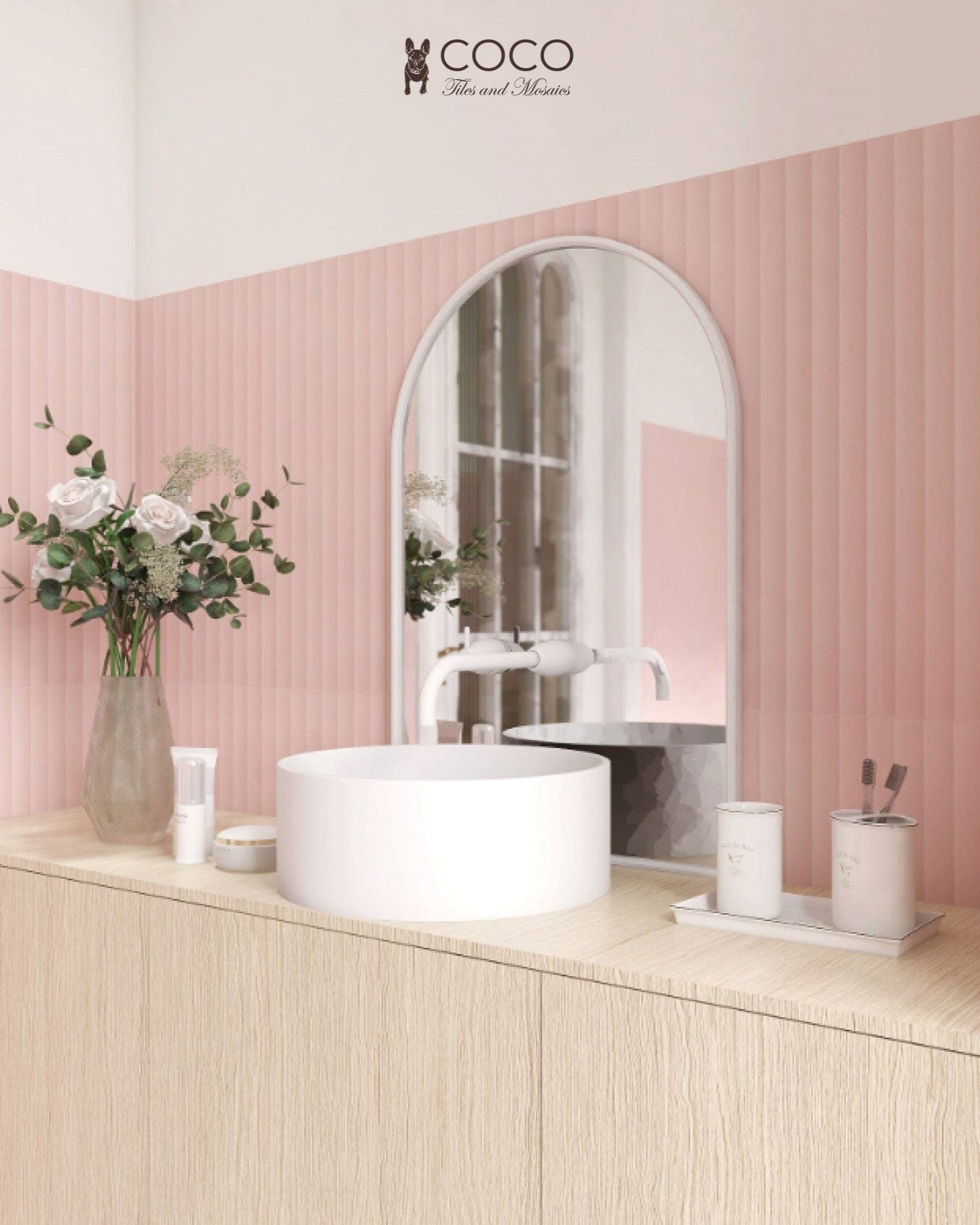Lake Breeze Series - Blush Satin 300x600mm Ceramic Tile