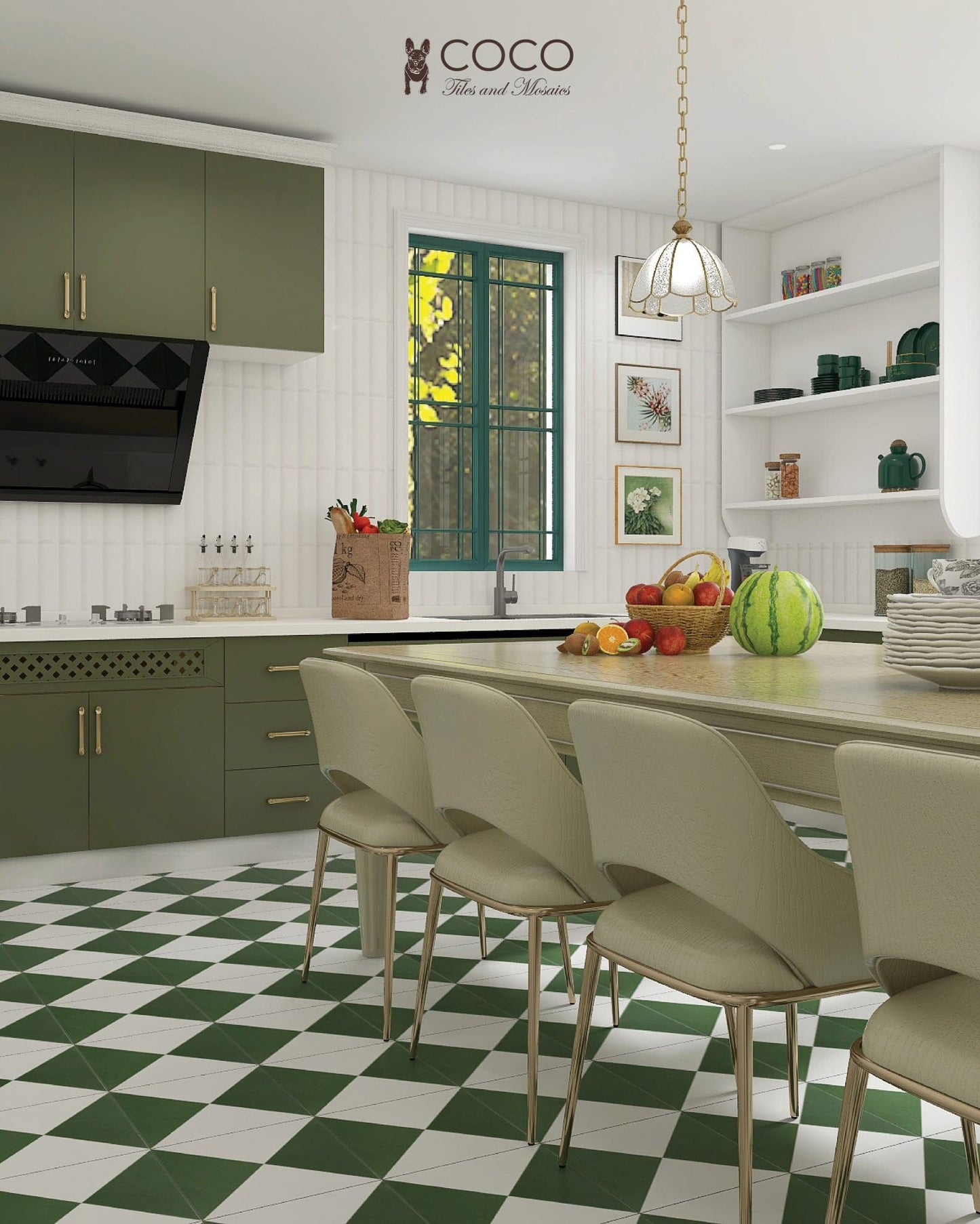 Green Magic Series - Simple Pleasure Satin 300x300mm Ceramic Tile