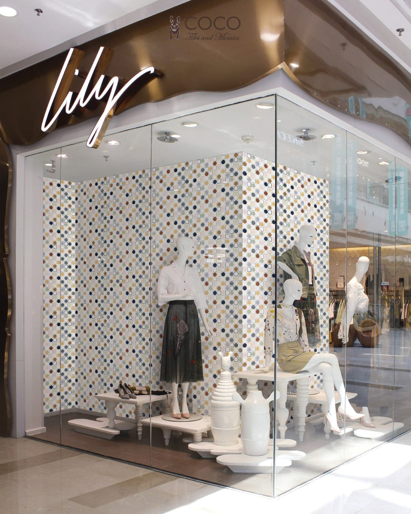Geometry Bohemian Series - Milky Way Set 1 Satin 300x600mm Ceramic Tile