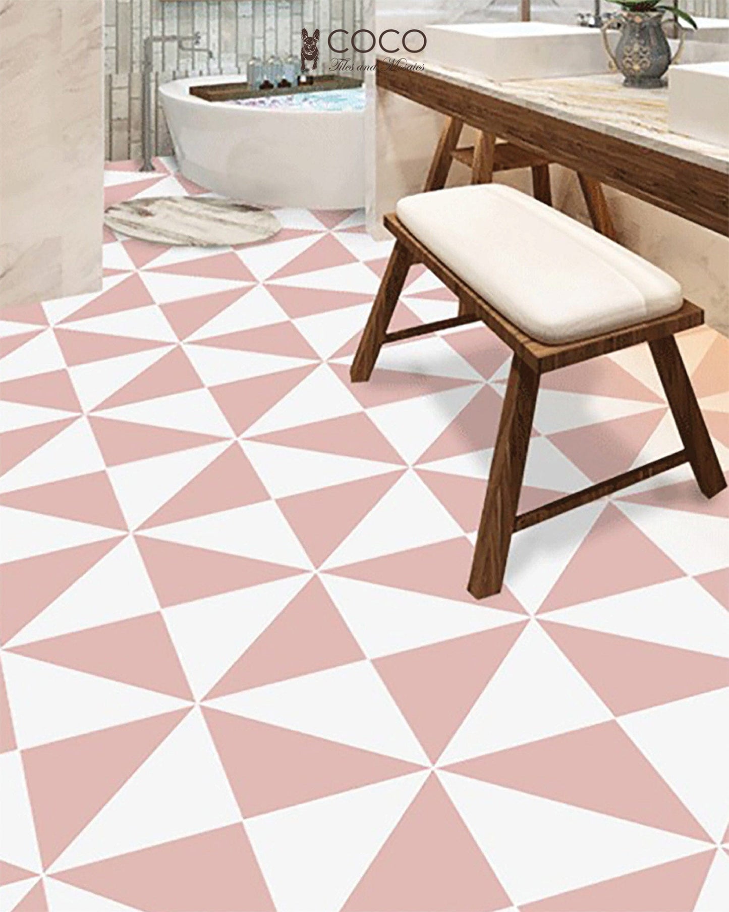 Pink Lovers Series - Magic Sail Satin 300x300mm Ceramic Tile