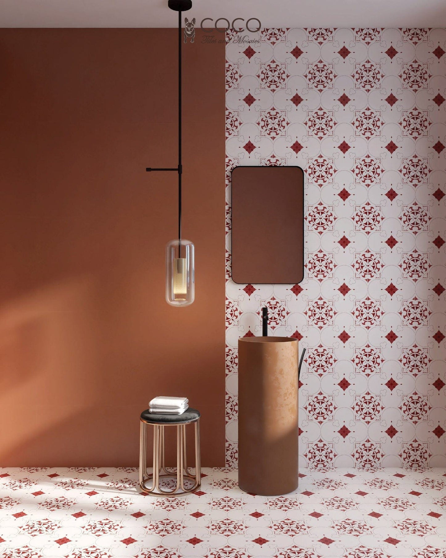 Forever Classic Series - Fairytale Red Satin 300x300mm Ceramic Tile