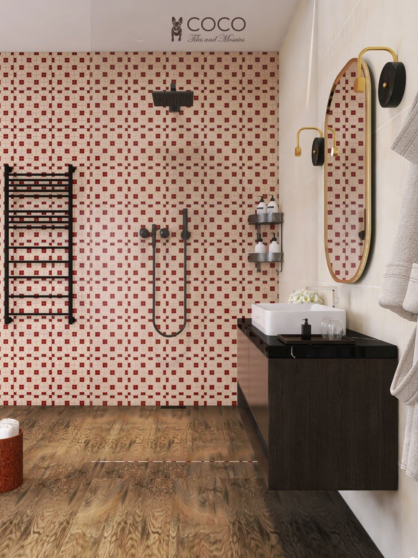 Vintage Chic Series - Alabaster Gloss Linea 200x600mm Ceramic Tile