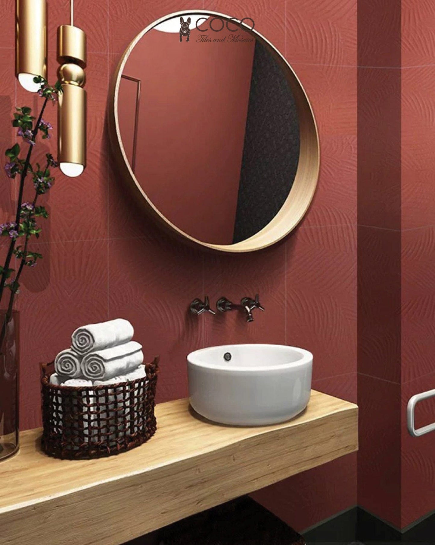 Mystery Lady Series - Sexy (Garden Party) 300x600mm Satin 3D Textured Ceramic Tile