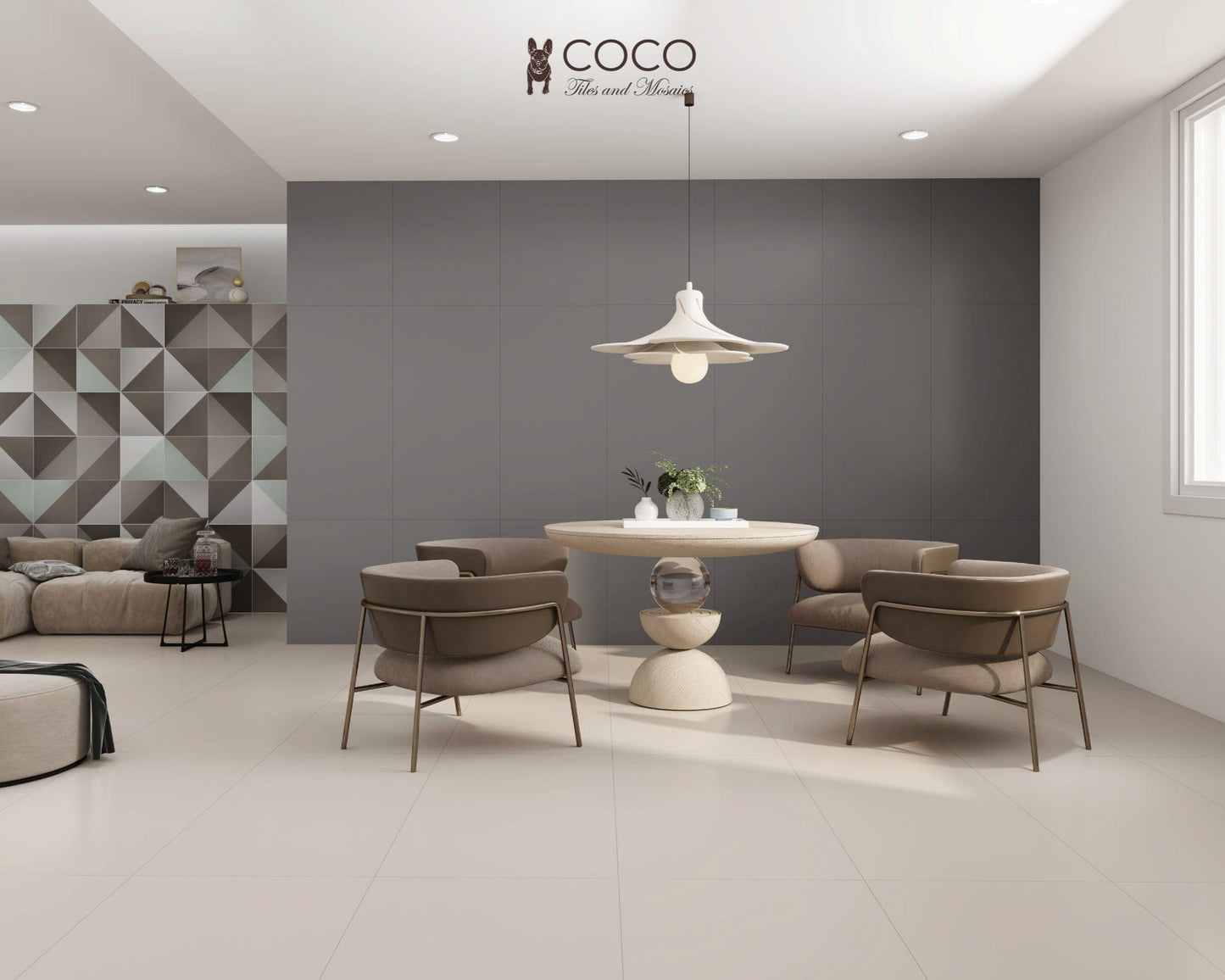 CoCo Starmoon Series - Scallopini Satin 600x1200mm Porcelain Tile