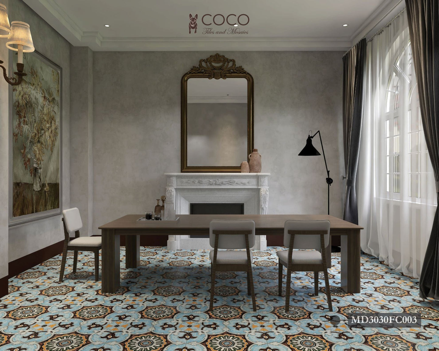 Forever Classic Series - Mediterranean Fever Fairyland Satin 300x300mm Ceramic Tile