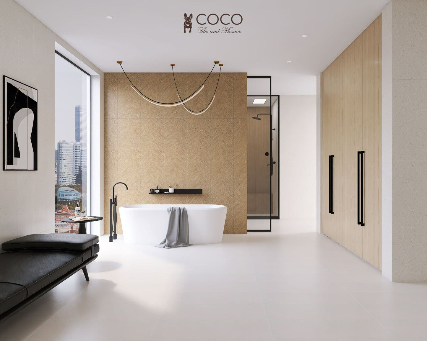 Forest Sunrise Series - Forest Rain Satin 400x1200mm Porcelain Tile