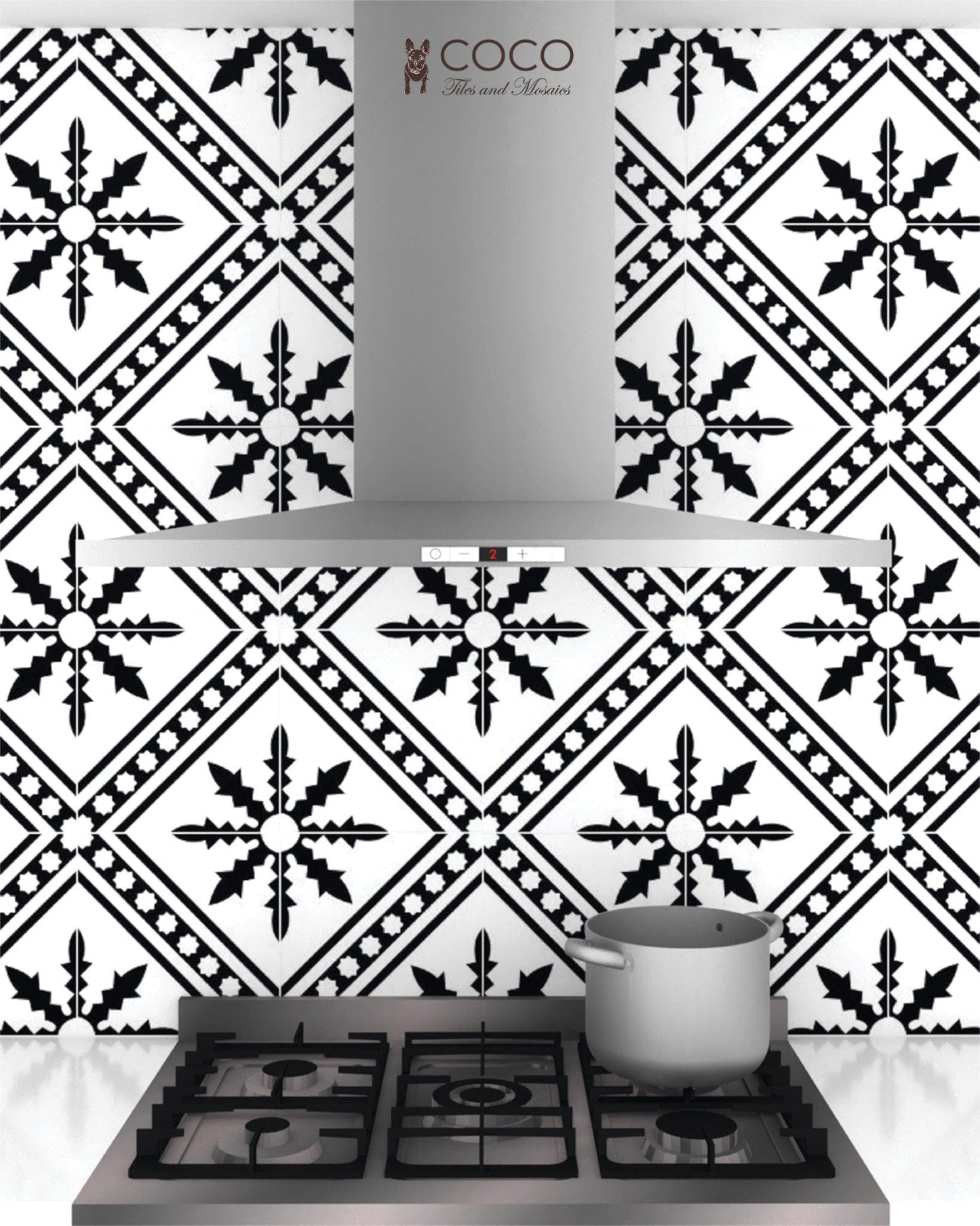 Forever Classic Series - Illustration Dark Magic Satin 300x300mm Ceramic Tile