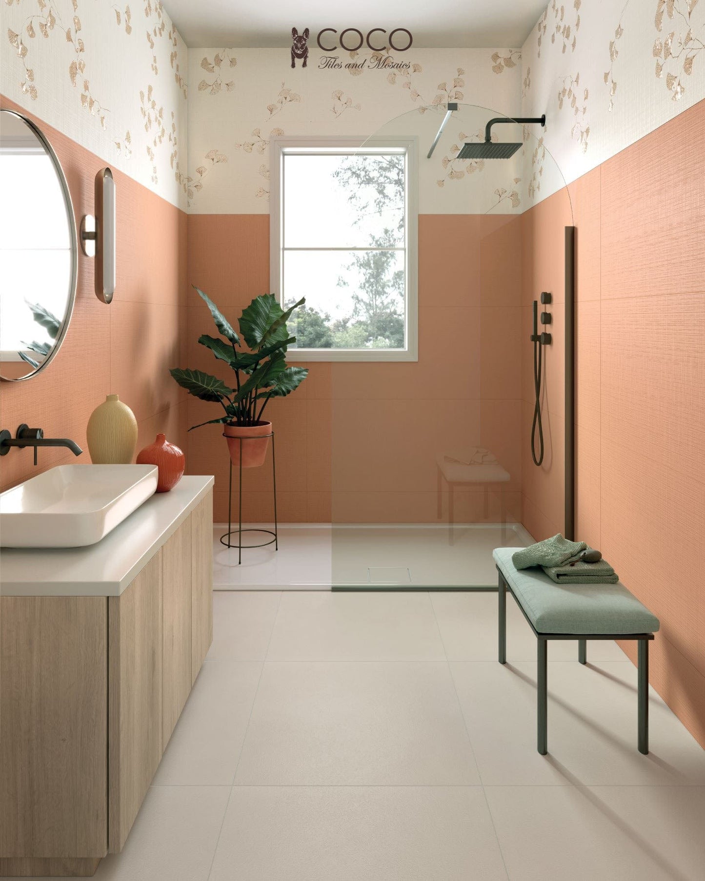 Babylon Series - Billoba B Embossed Matte 500x1200mm Ceramic Tile