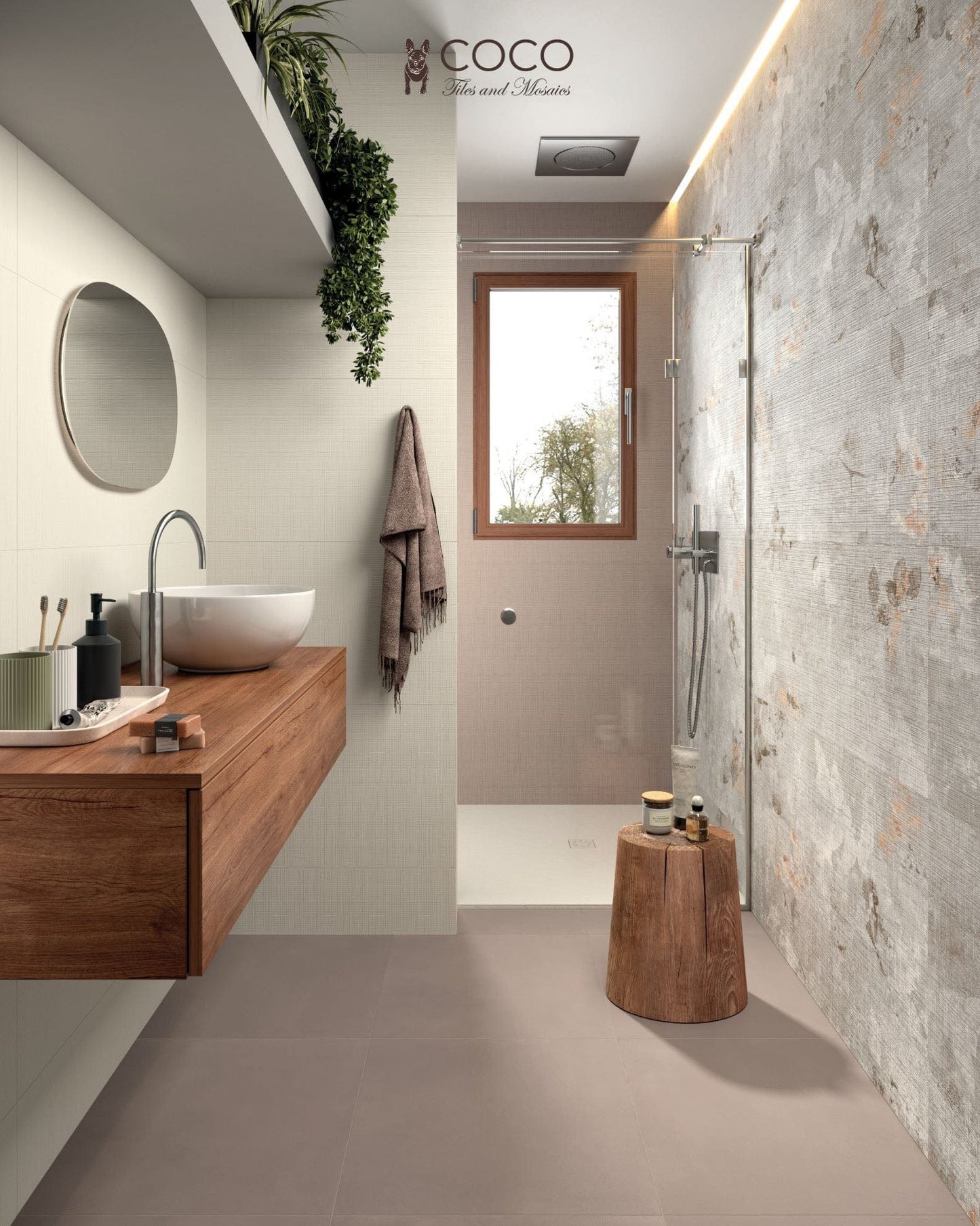 Babylon Series - Clay Embossed Matte 500x1200mm Ceramic Tile