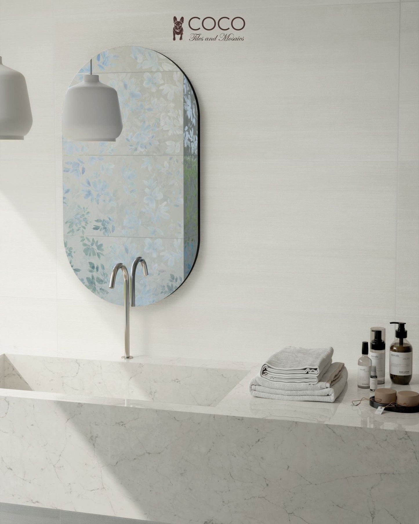 Wonderland Series - Bianco Dulcis Satin 500x1200mm Ceramic Tile