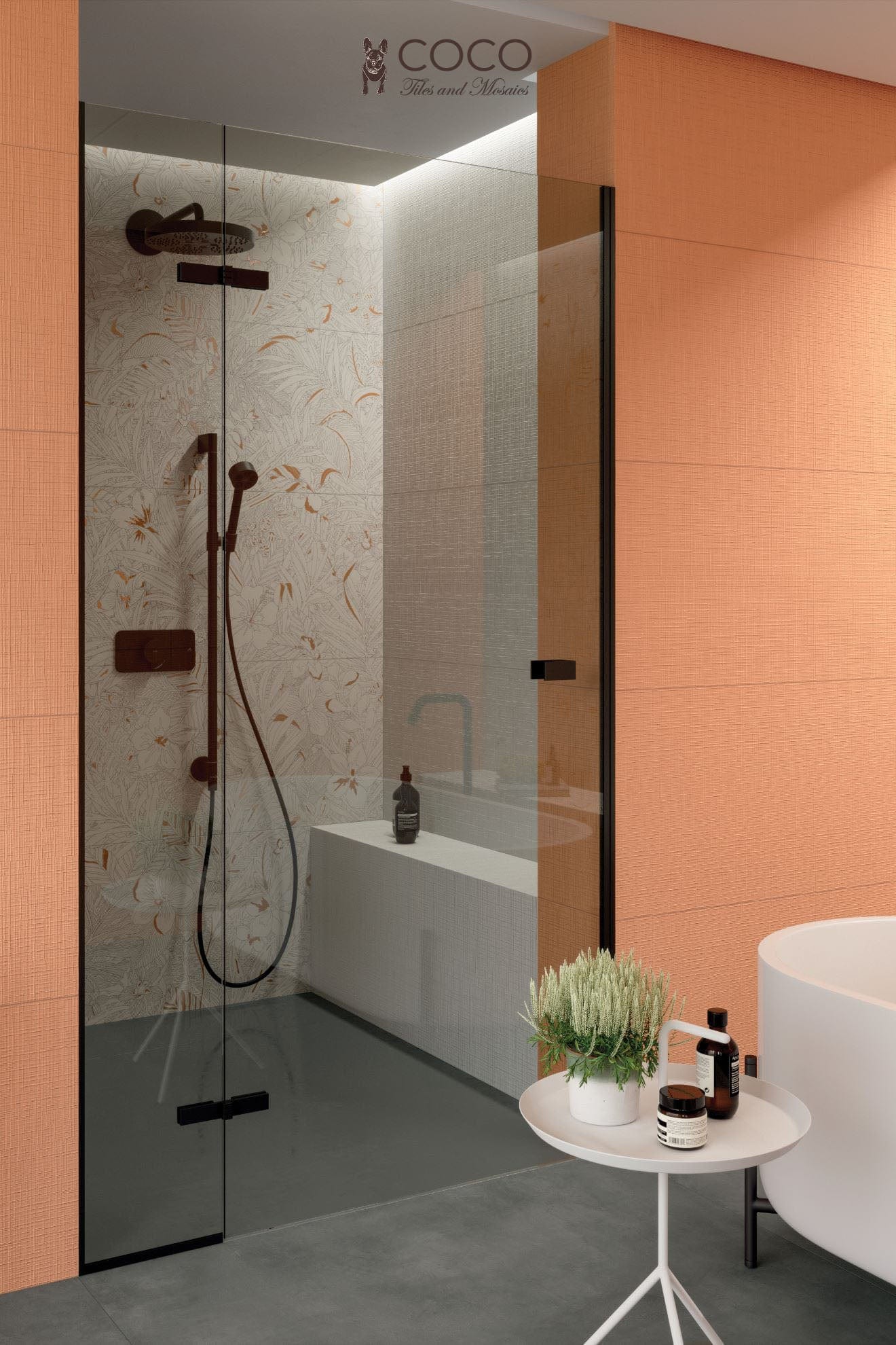 Babylon Series - White Embossed Matte 500x1200mm Ceramic Tile