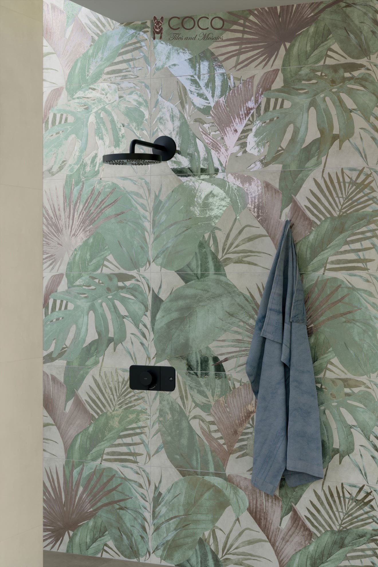 Wonderland Series - Wild Foliage Satin 500x1200mm Ceramic Tile