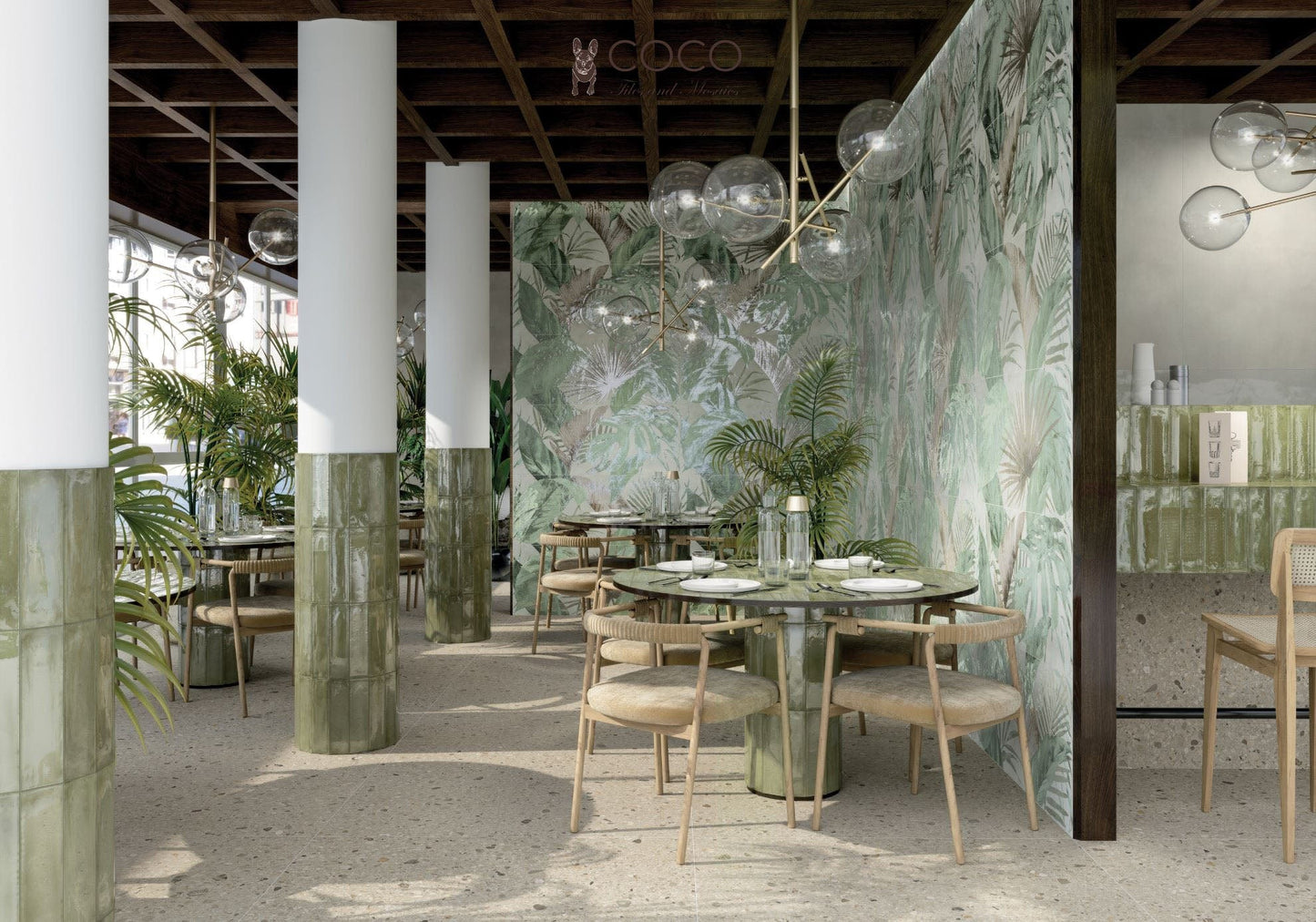 Wonderland Series - Wild Foliage Satin 500x1200mm Ceramic Tile