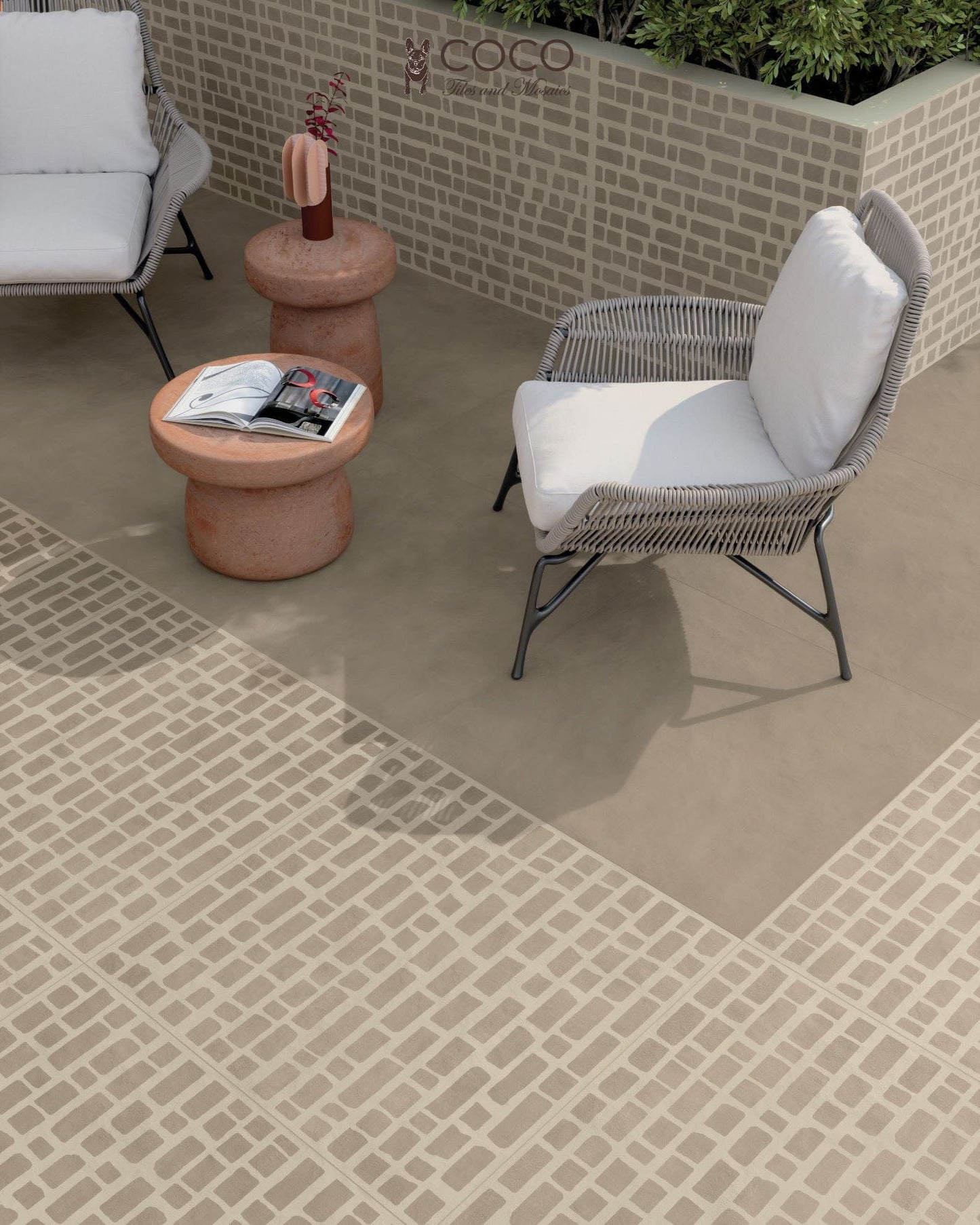 Dune Series - Creta Textured 20mm Thickness 800x800mm Porcelain Tile