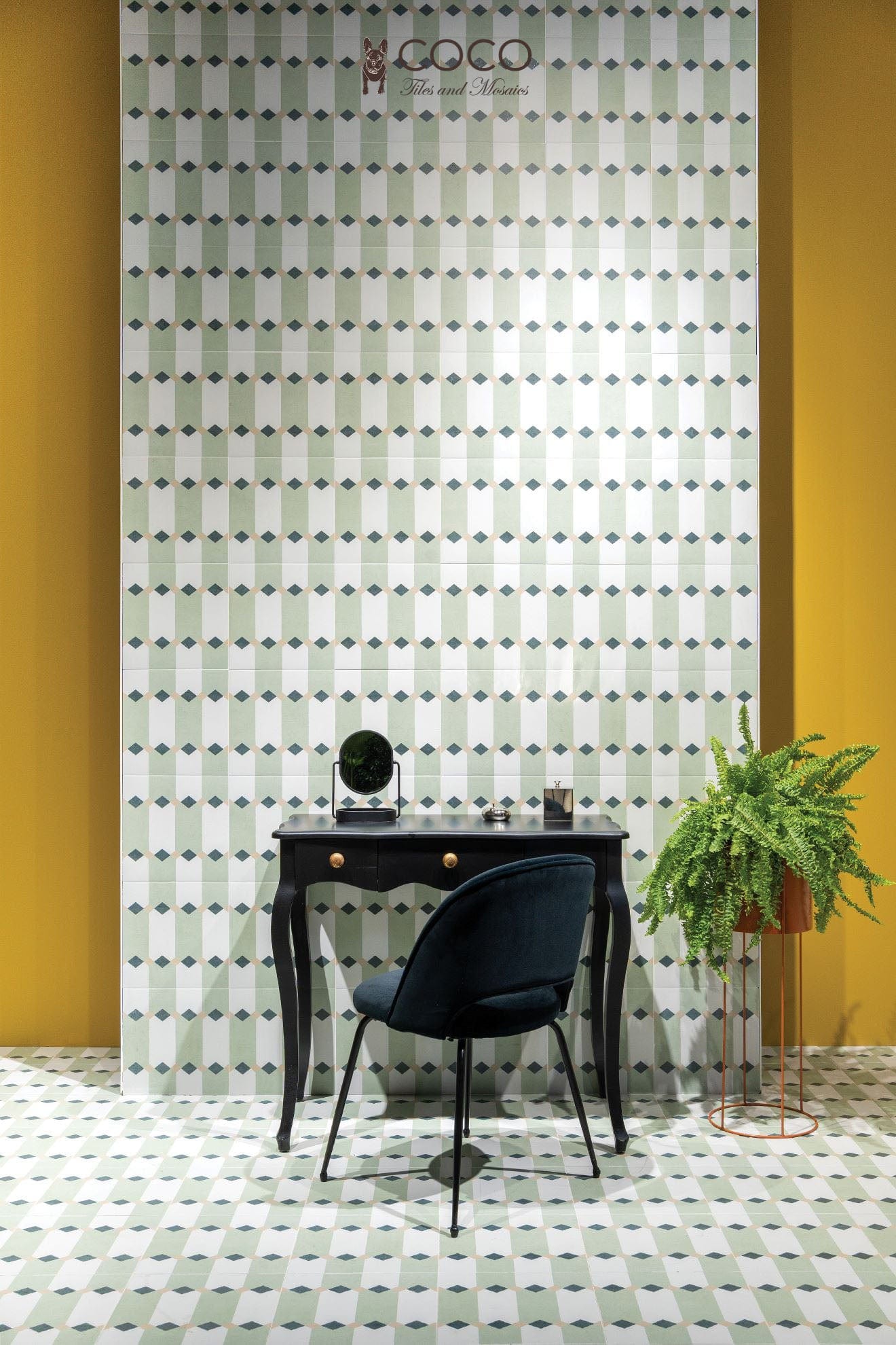 GeoMod Series - Green Gatsby Natural 305x305mm Porcelain Tile