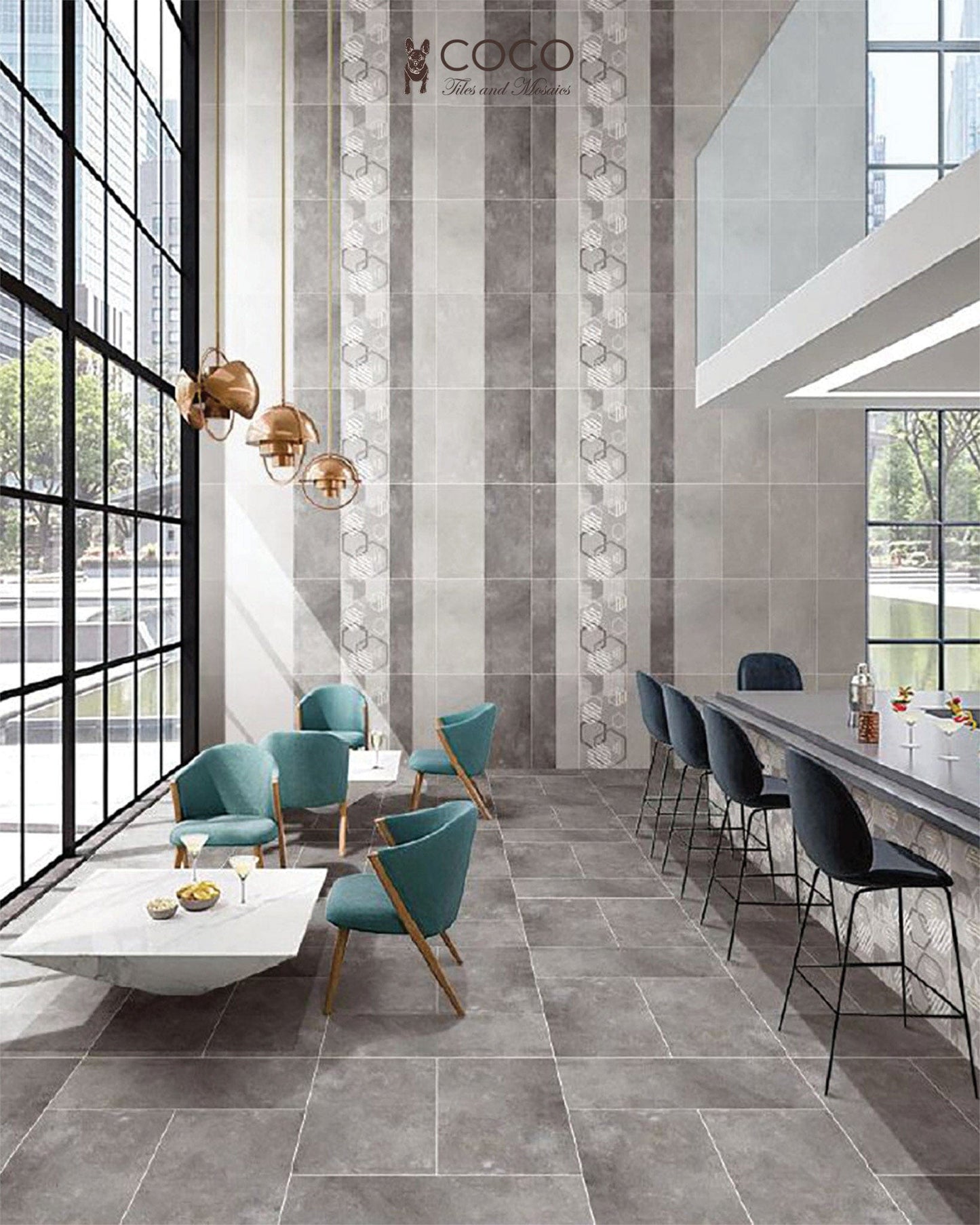 Landscape Series - Pietra Silver Satin 300x600mm Ceramic Tile