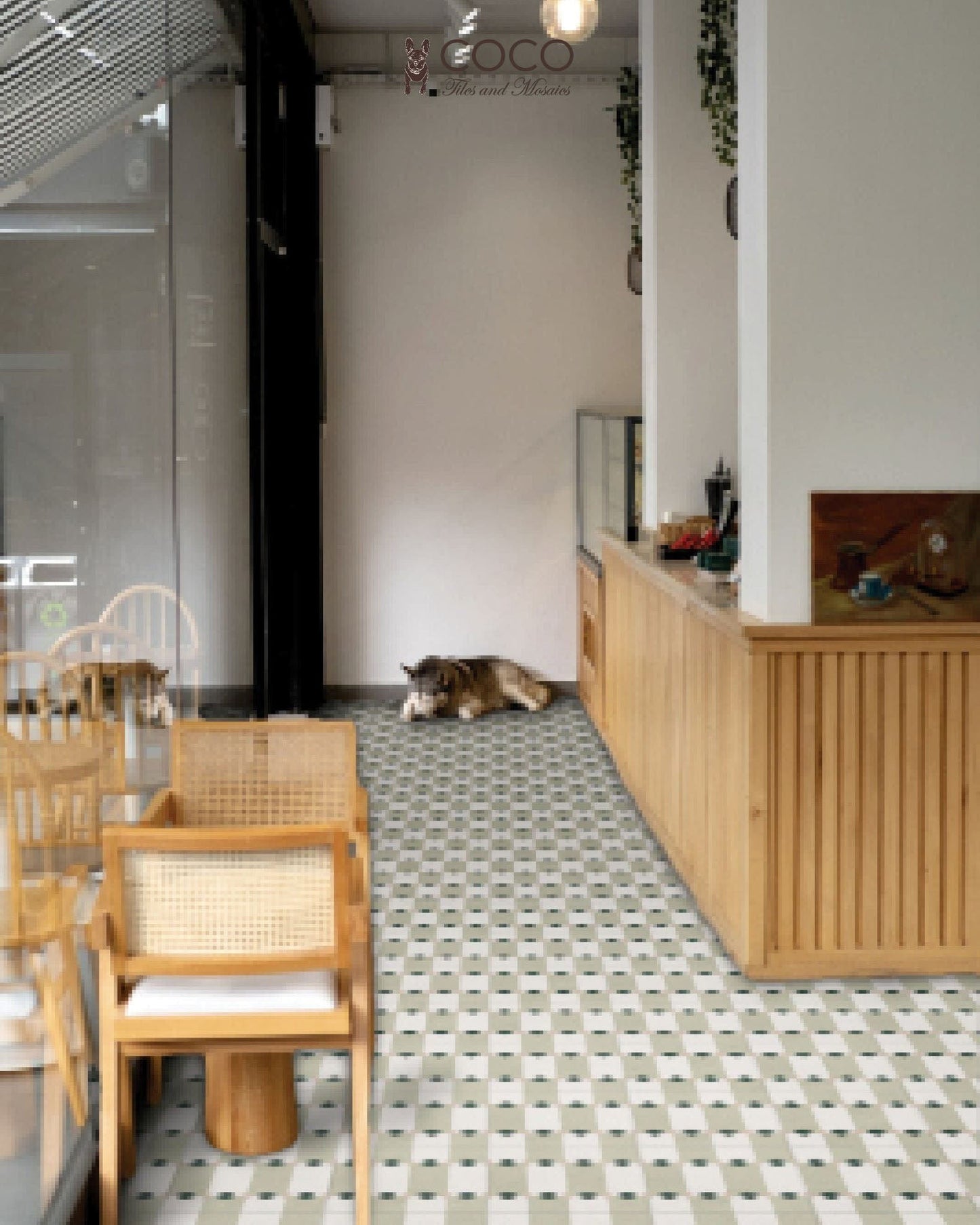 GeoMod Series - Green Gatsby Natural 305x305mm Porcelain Tile