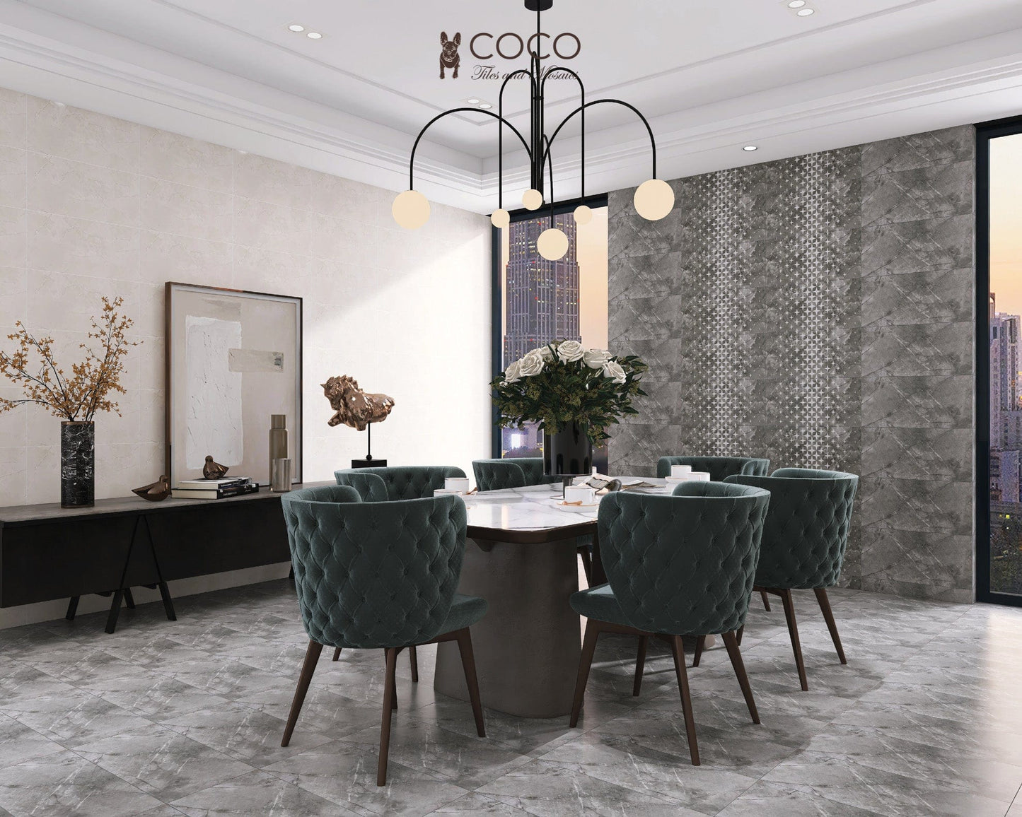 Wild Mirage Series - Vaucluse Alabaster Satin 300x600mm Ceramic Tile