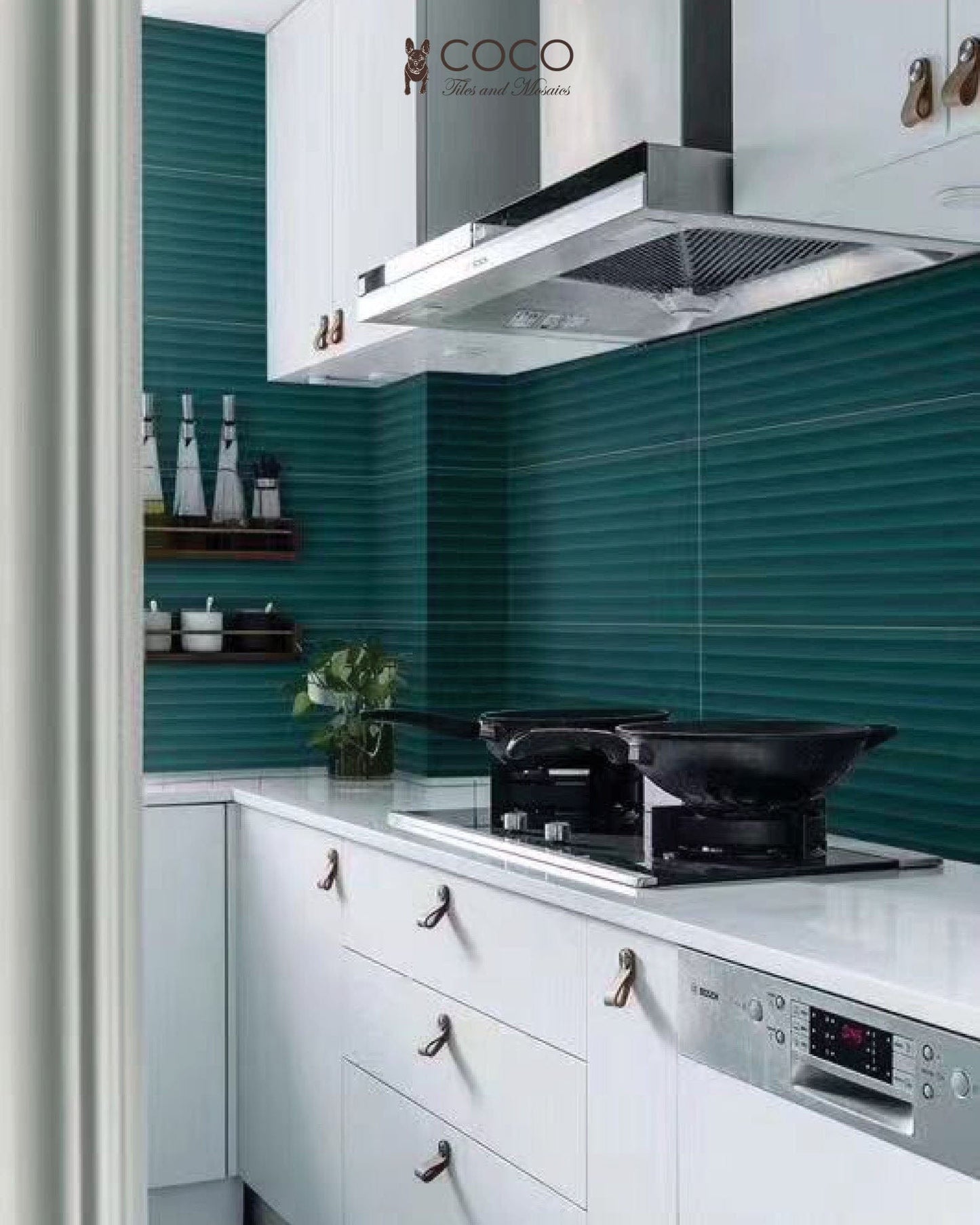 Lake Breeze Series - Tibetan Green Satin 300x600mm Ceramic Tile