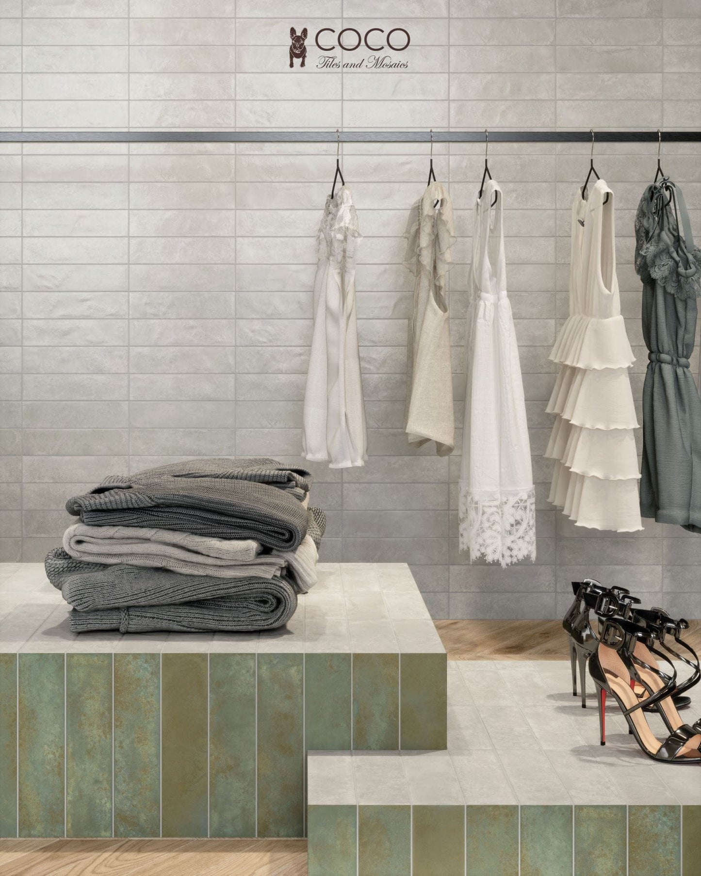 Fire & Earth Series - Silver Frost Matte 60x240mm Porcelain Tile
