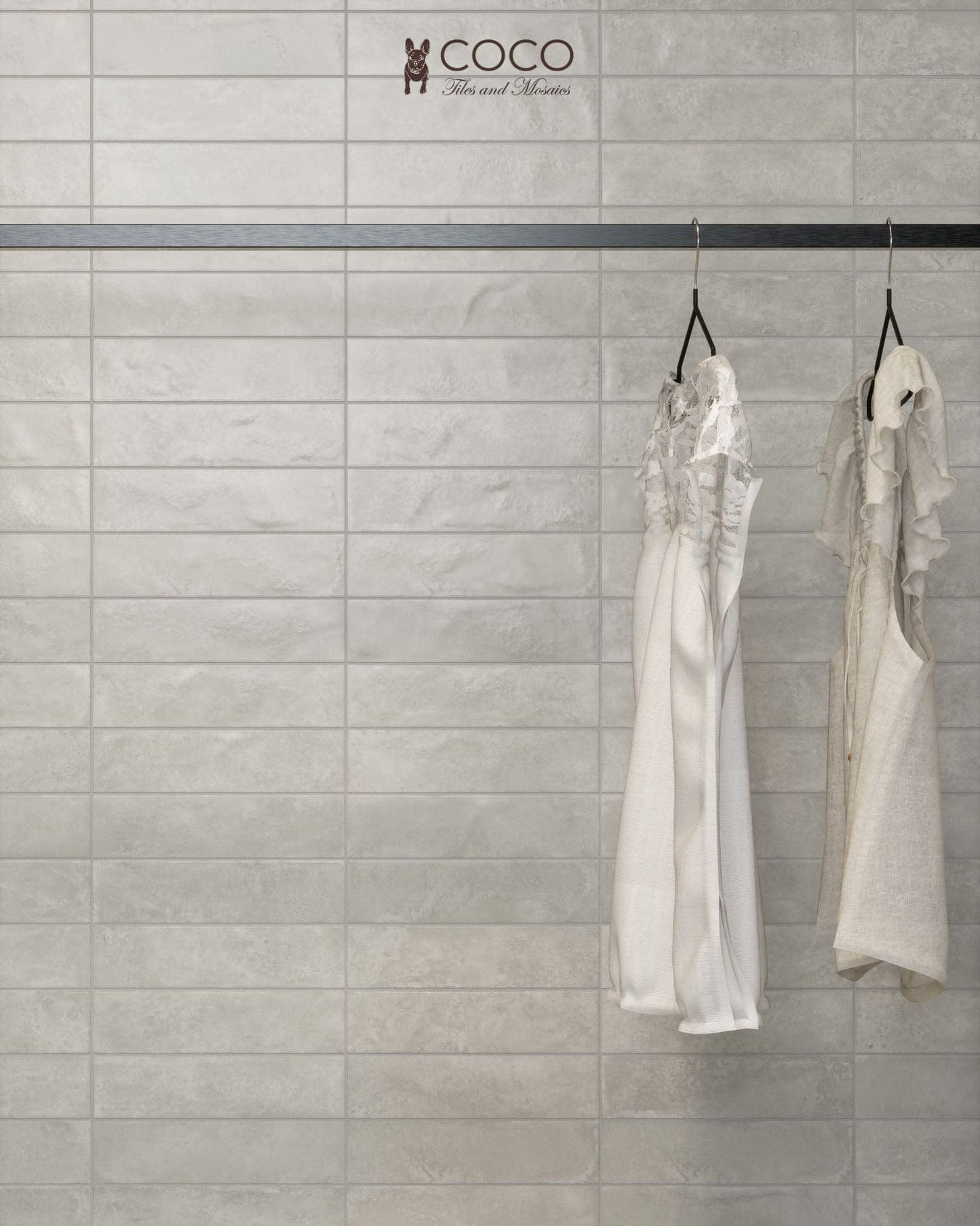 Fire & Earth Series - Silver Frost Matte 60x240mm Porcelain Tile