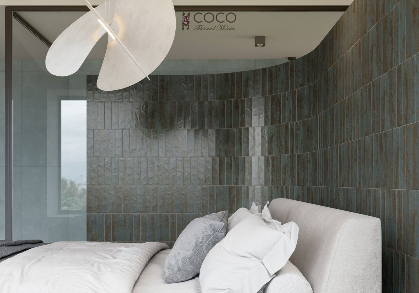Fire & Earth Series - Midnight Steel Matte 60x240mm Porcelain Tile
