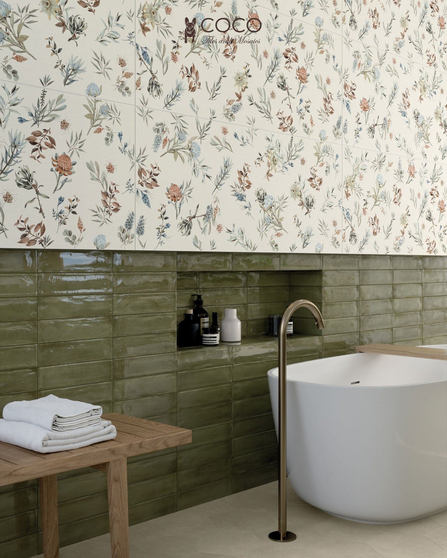 Wonderland Series - Clorofilla Satin 500x1200mm Ceramic Tile