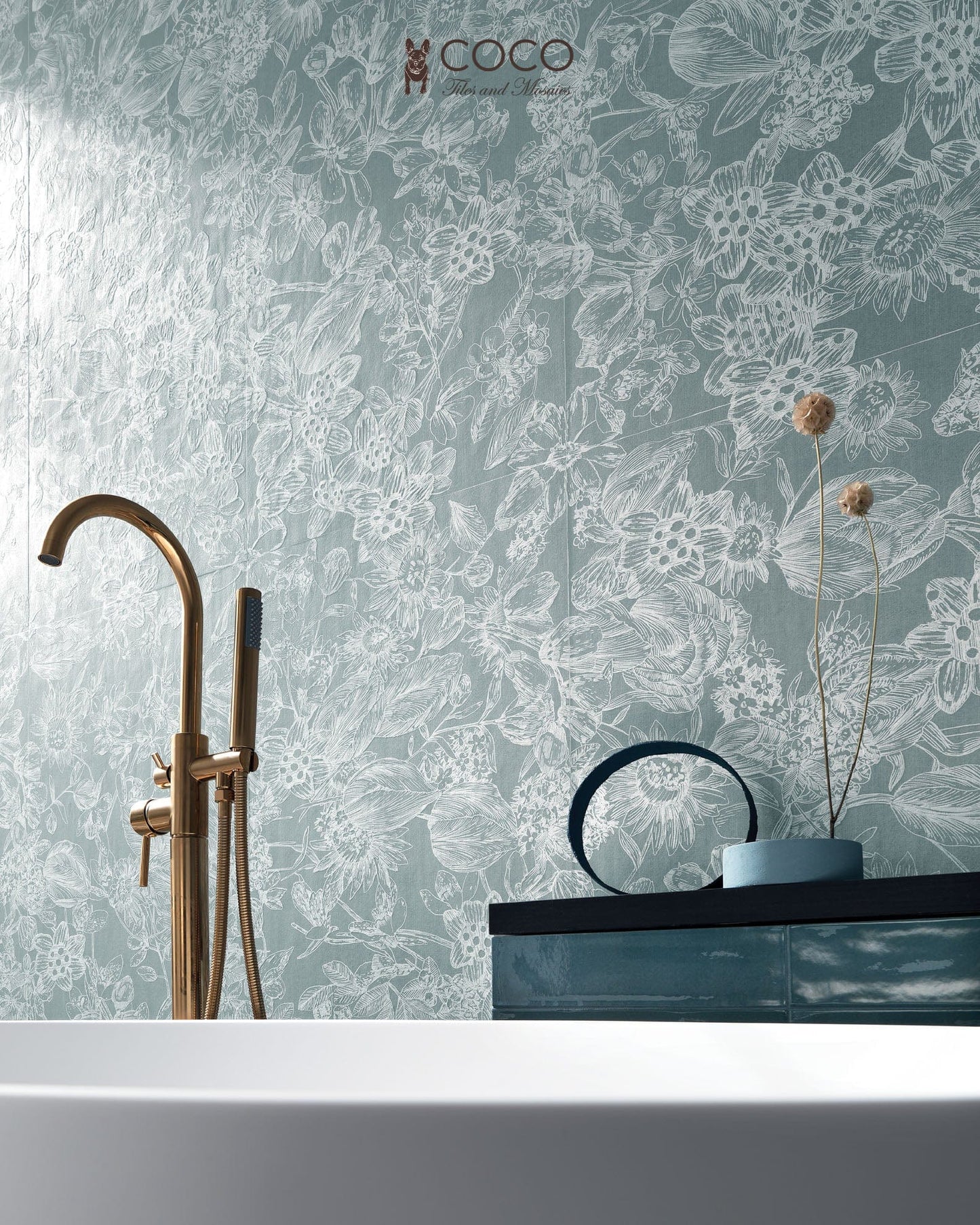 Wonderland Series - Floral Bay Satin 500x1200mm Ceramic Tile