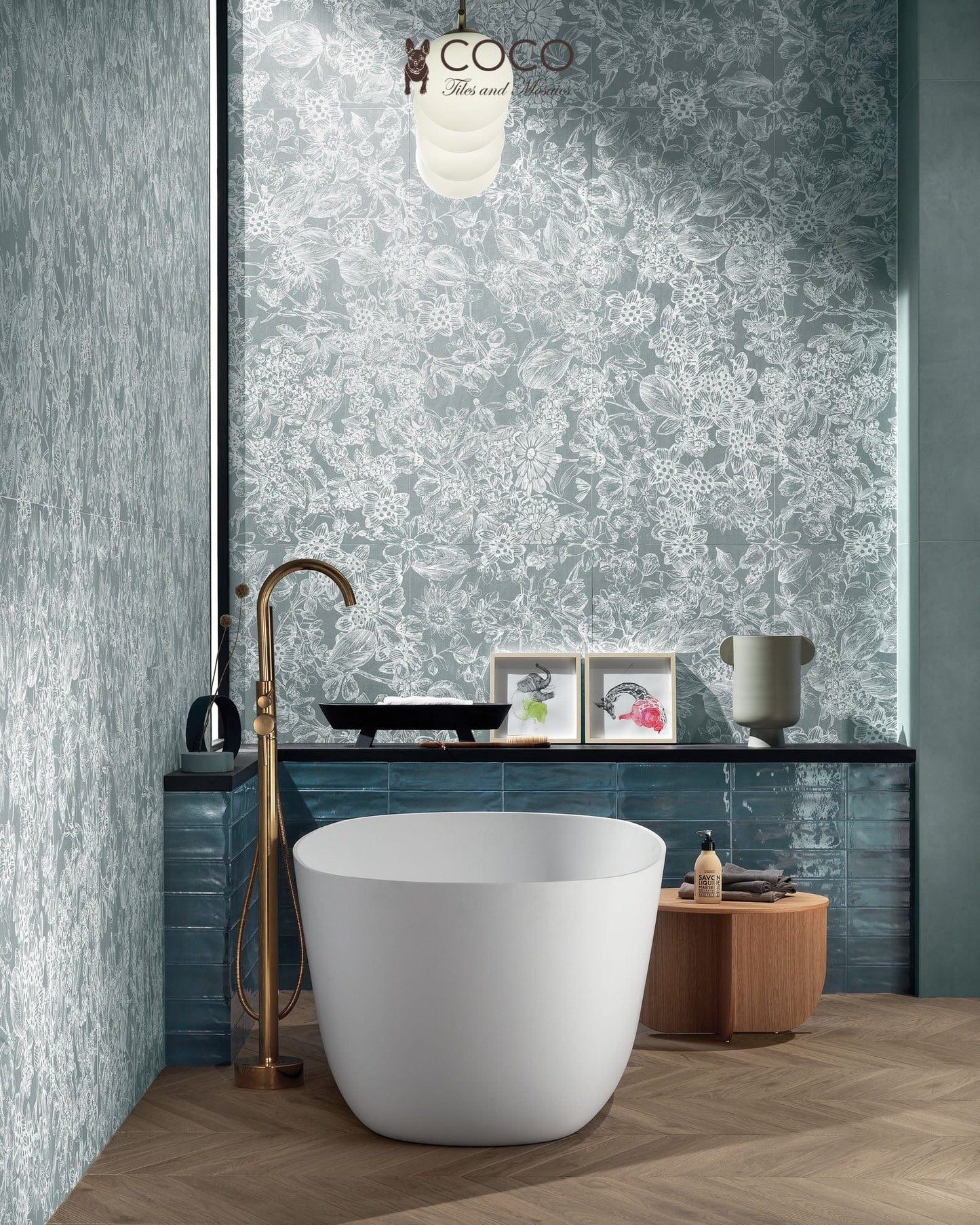 Wonderland Series - Floral Bay Satin 500x1200mm Ceramic Tile