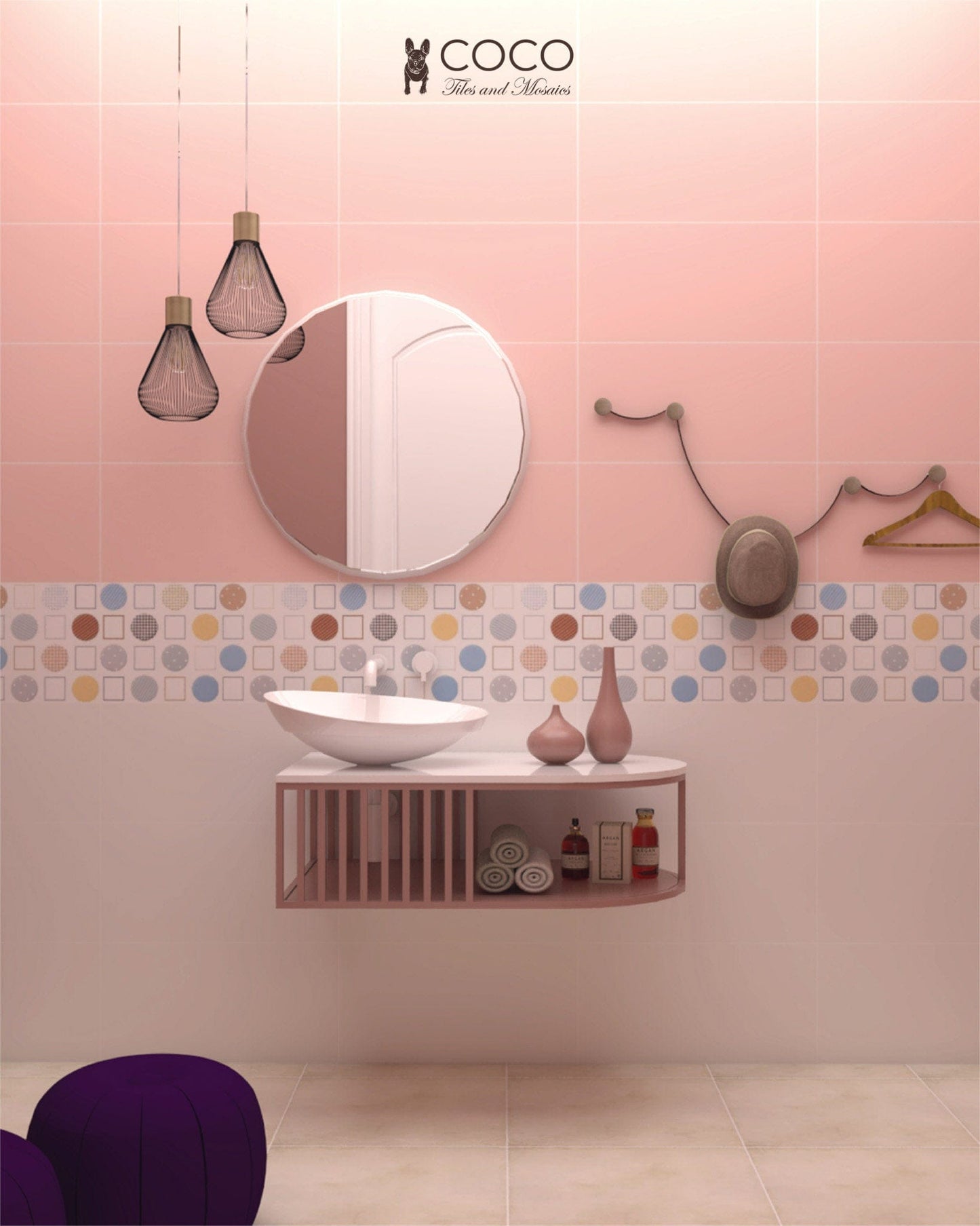 Artist's Palette Series - White Satin 300x600mm Porcelain Tile